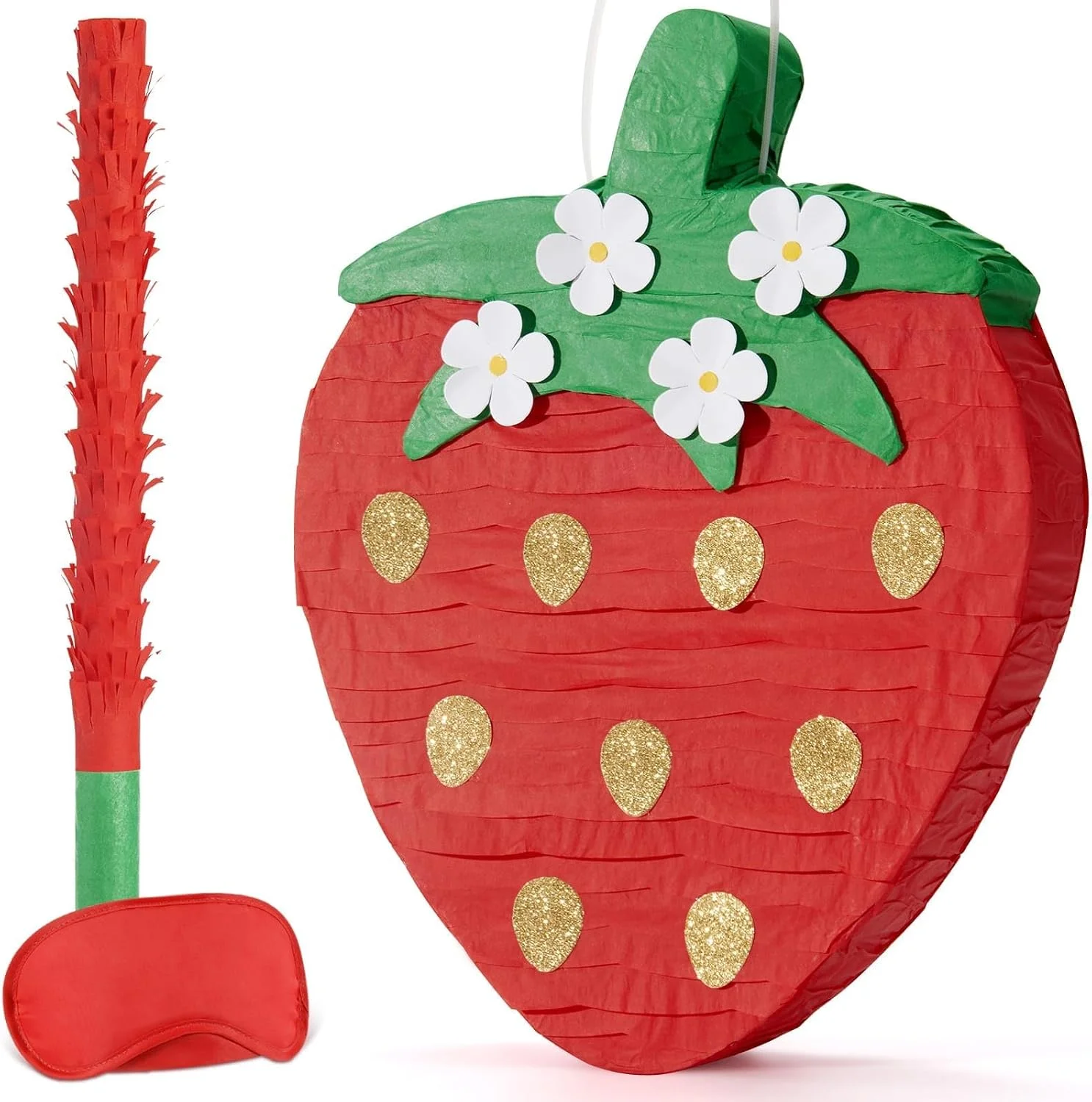 Piñata fresa roja para niños decoración fiesta