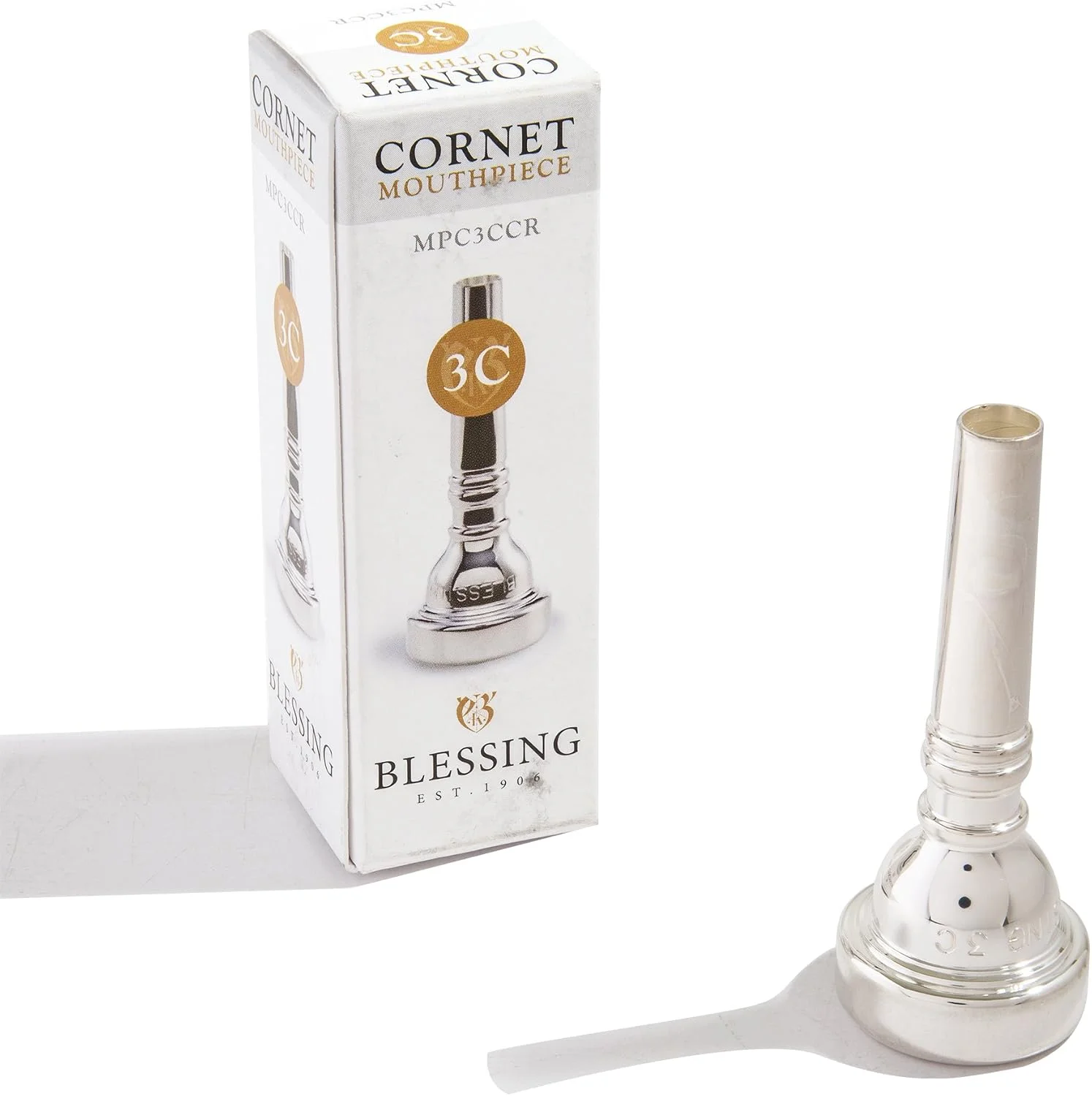 Blessing MPC3CCR Cornet Mouthpiece, 3C