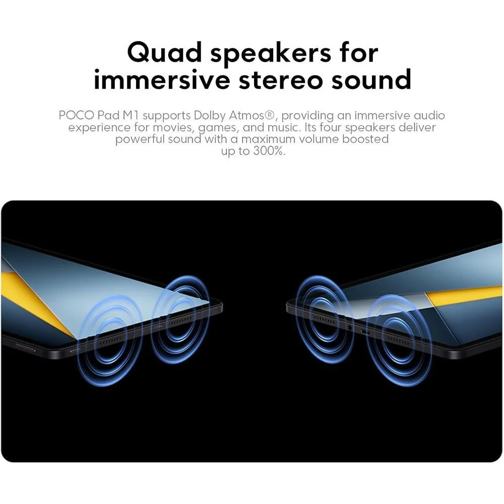 Xiaomi Poco Pad M1 Solo Wifi (Sin Llamadas Ni Texto) Pantalla 2.5k Octa Núcleo 4 Altavoces 256gb + 8gb Gris