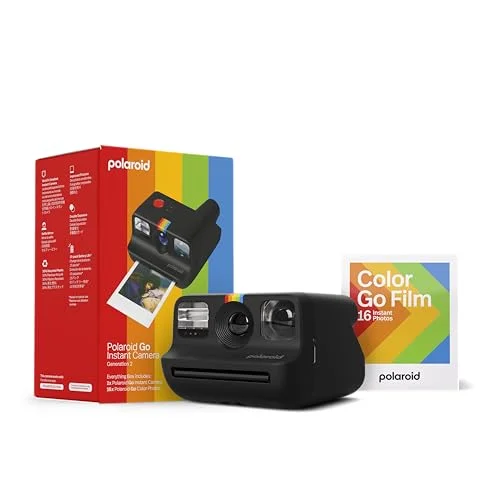 Cámara instantánea Polaroid Go Generation 2 negra con película incluida