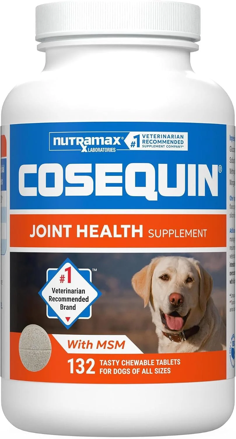 Suplemento articular Nutramax Cosequin para perros, tabletas masticables, 132 unidades