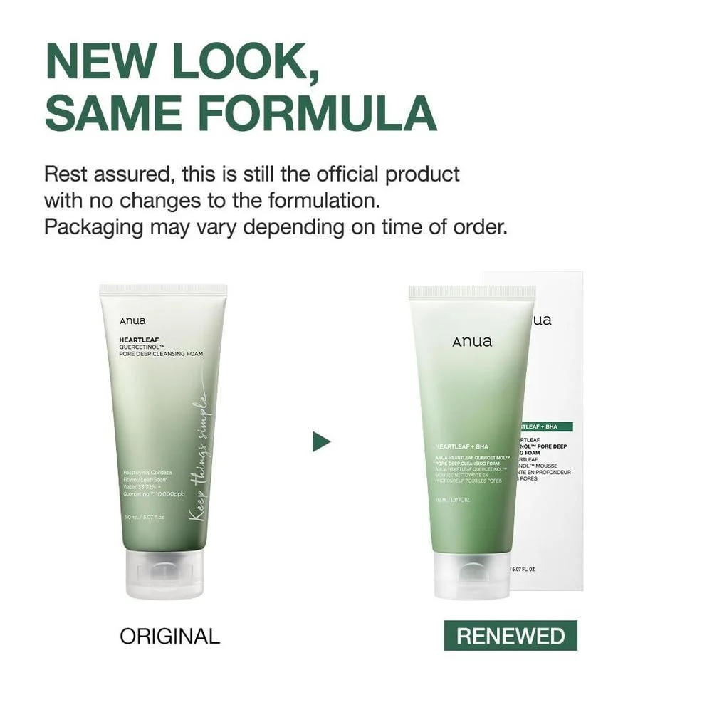 Espuma Limpiadora de Poros Heartleaf Quercetinol BHA 150ml