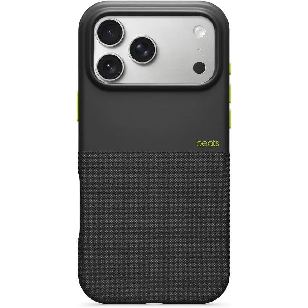 Beats iPhone 17 Pro Max Rugged Case with MagSafe & Camera Control, Scratch & Drop Tested, Matte Texture with Microfiber Lining - Everest Black