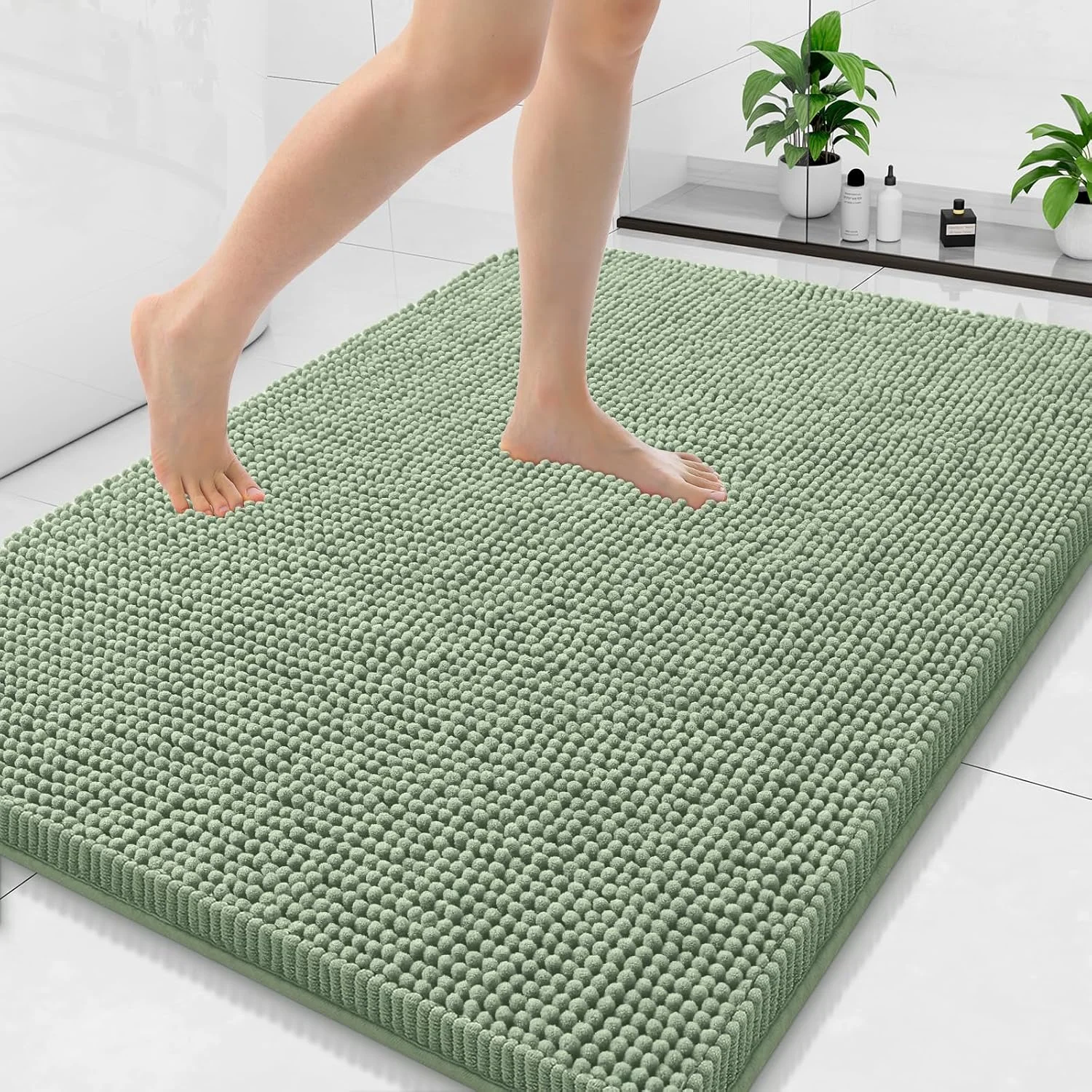 Bajada de baño Arotive chenille suave absorbente 44x32