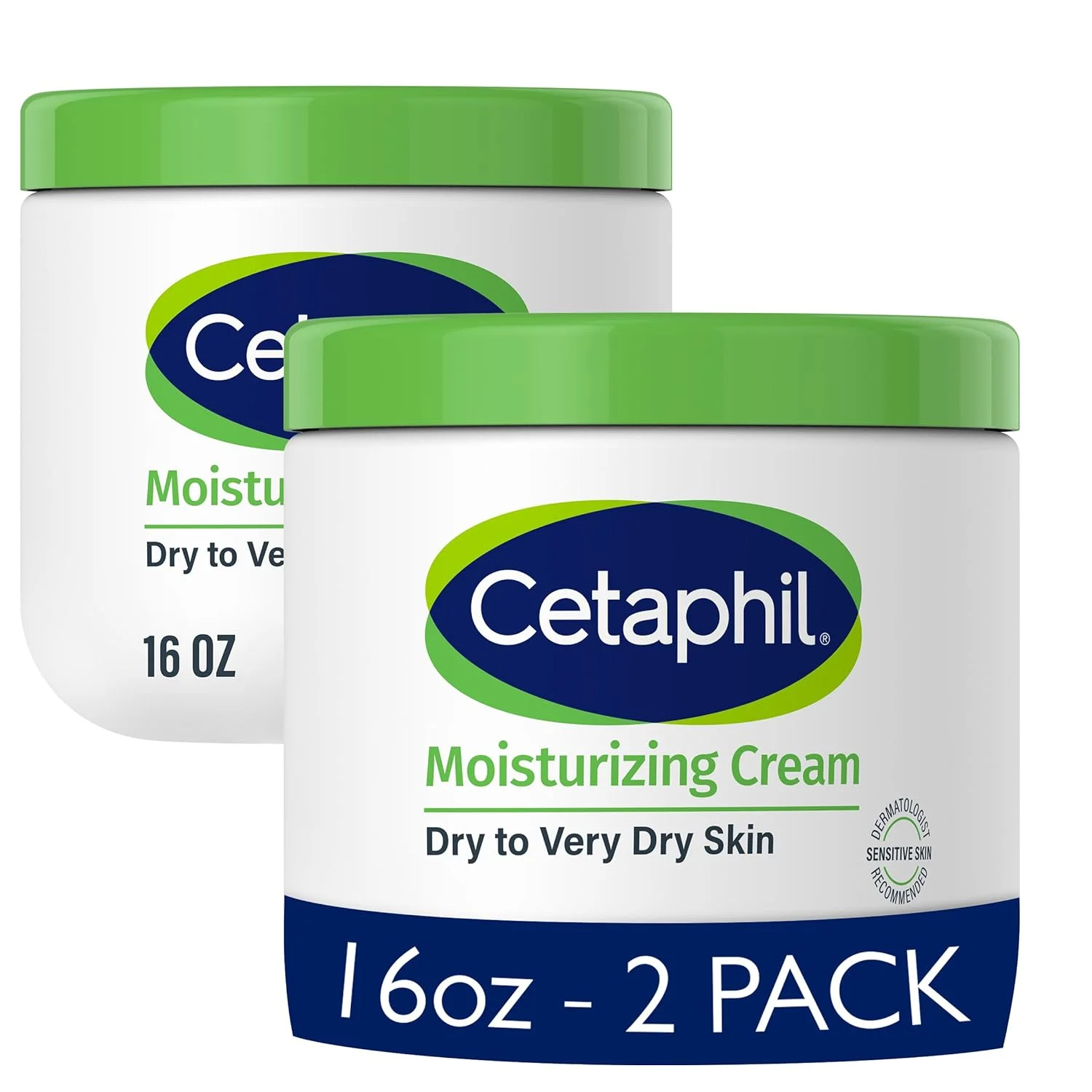 Crema Hidratante Cetaphil para Piel Seca y Sensible 16oz Pack 2