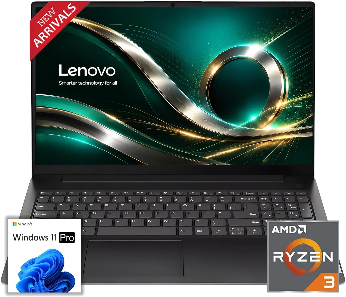 Laptop Lenovo V15 AMD Ryzen 3 7320U 16GB DDR5 512GB SSD 15.6" FHD Windows 11 Pro