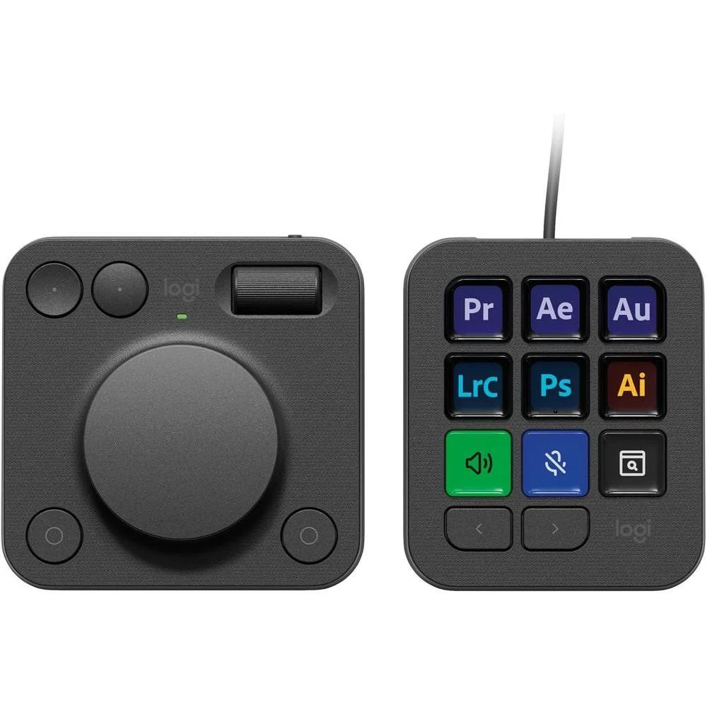 Teclado Logitech MX Creative Console 9 Teclas Personalizables Grafito
