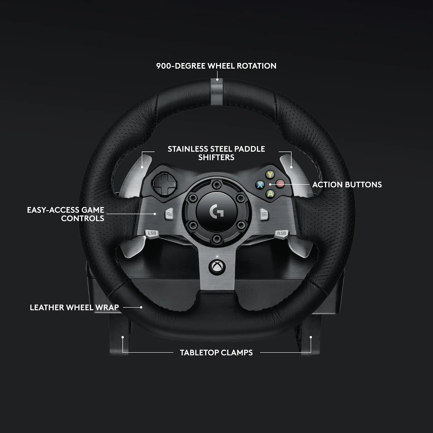 Logitech G920 Driving Force - Volante y pedales (Xbox/PC)