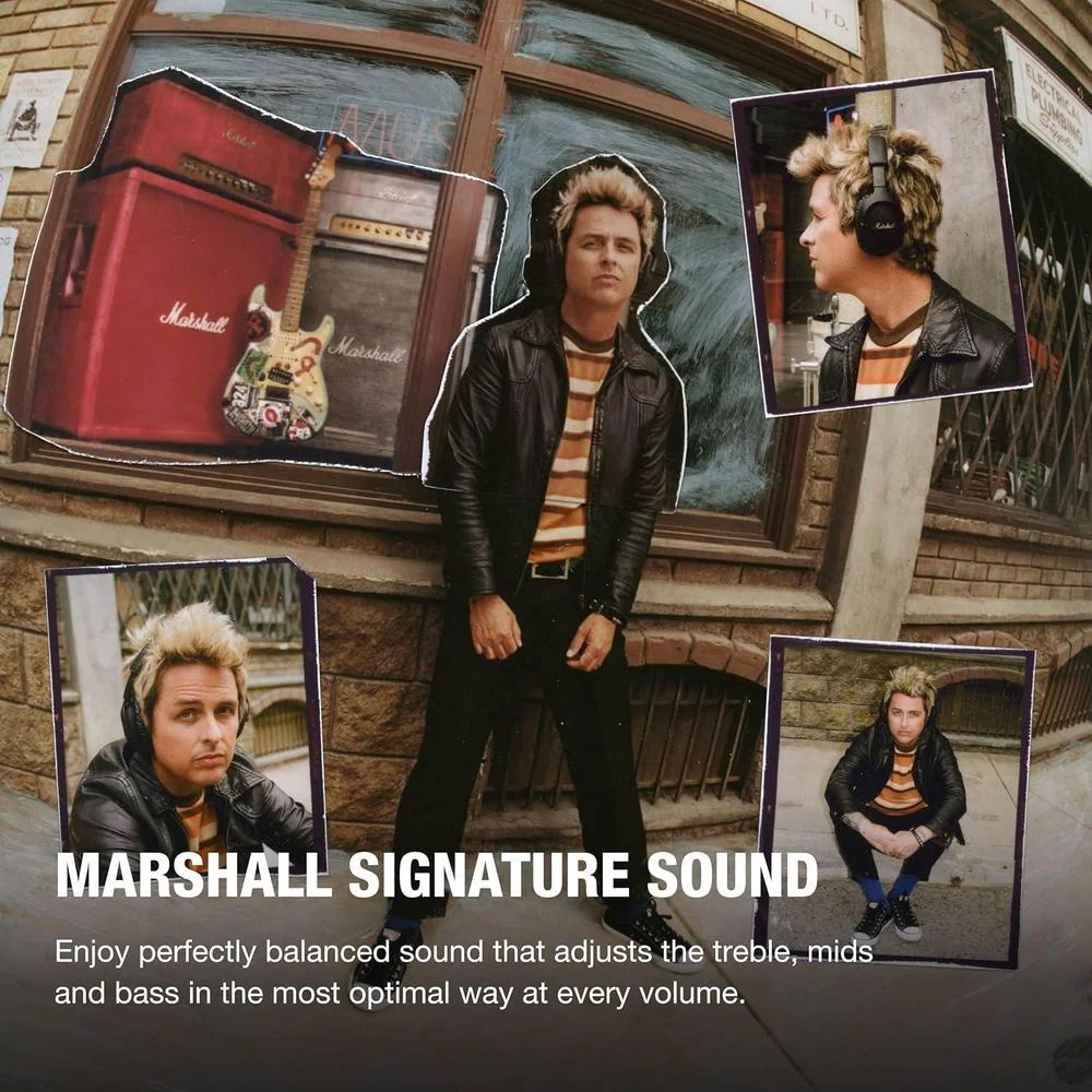 Marshall Monitor Iii A.n.c. Auriculares Bluetooth Con Cancelación Activa De Ruido Negro