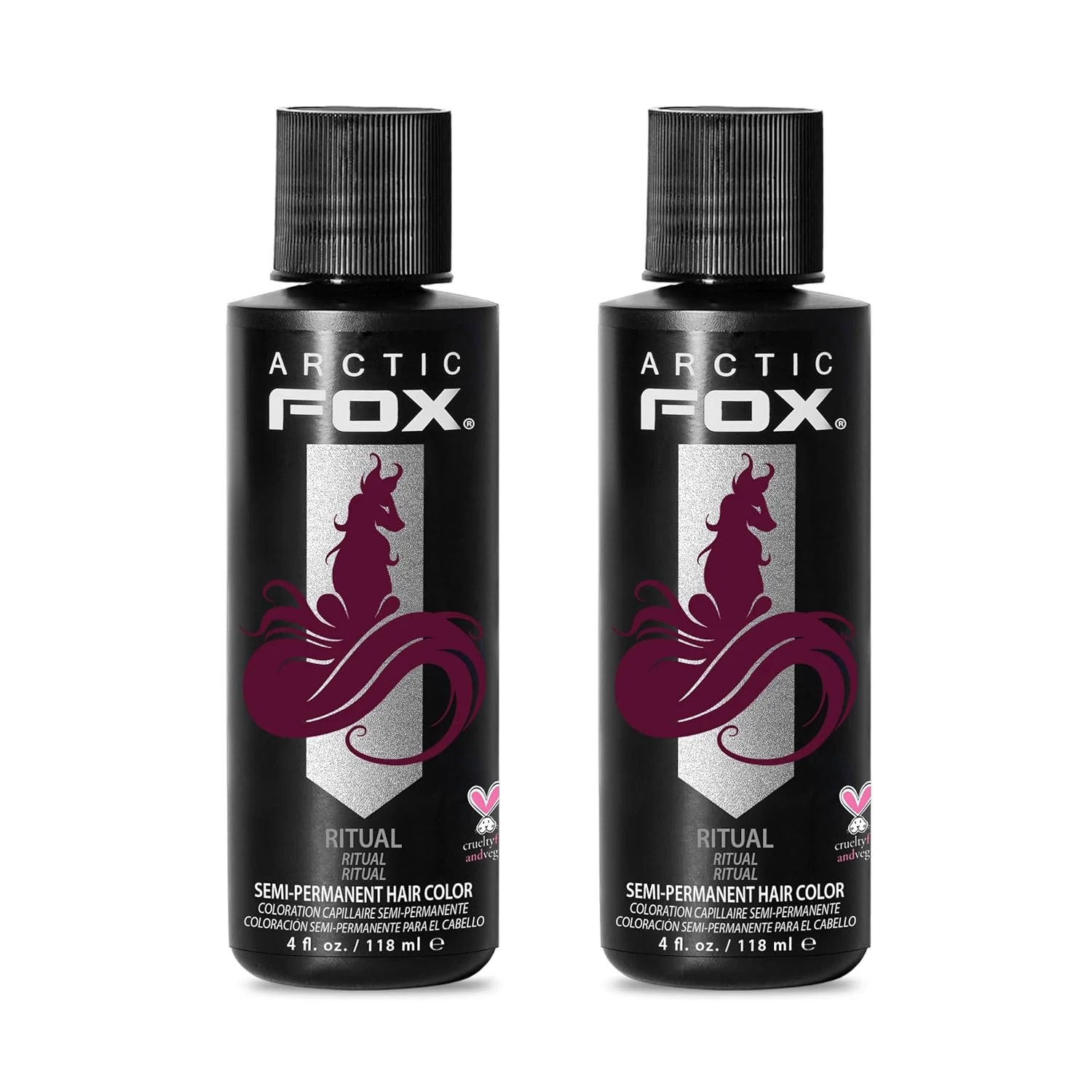 Tintura Semipermanente Arctic Fox Ritual Burgundy Vegana 2 x 4 fl oz