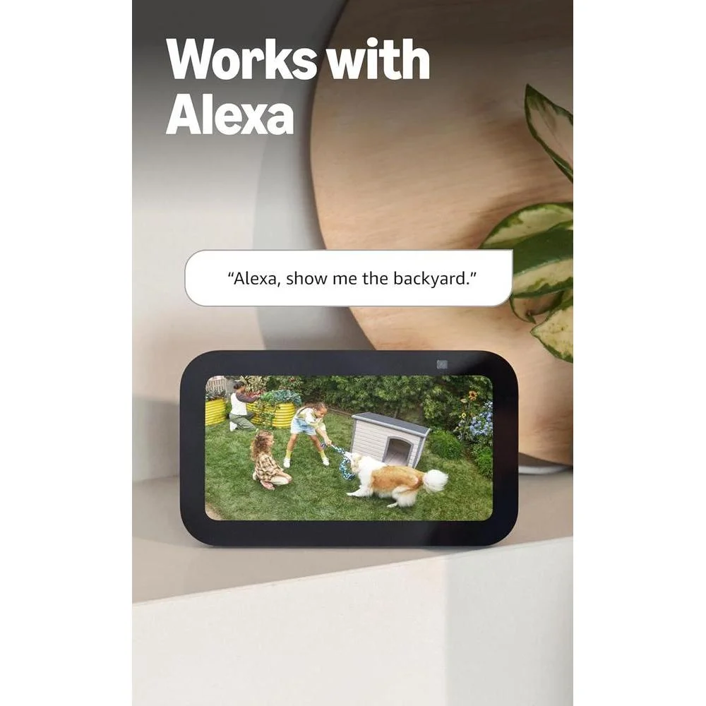 Cámara para exteriores Ring resistente a la intemperie, visión nocturna, audio bidireccional y compatibilidad con Alexa