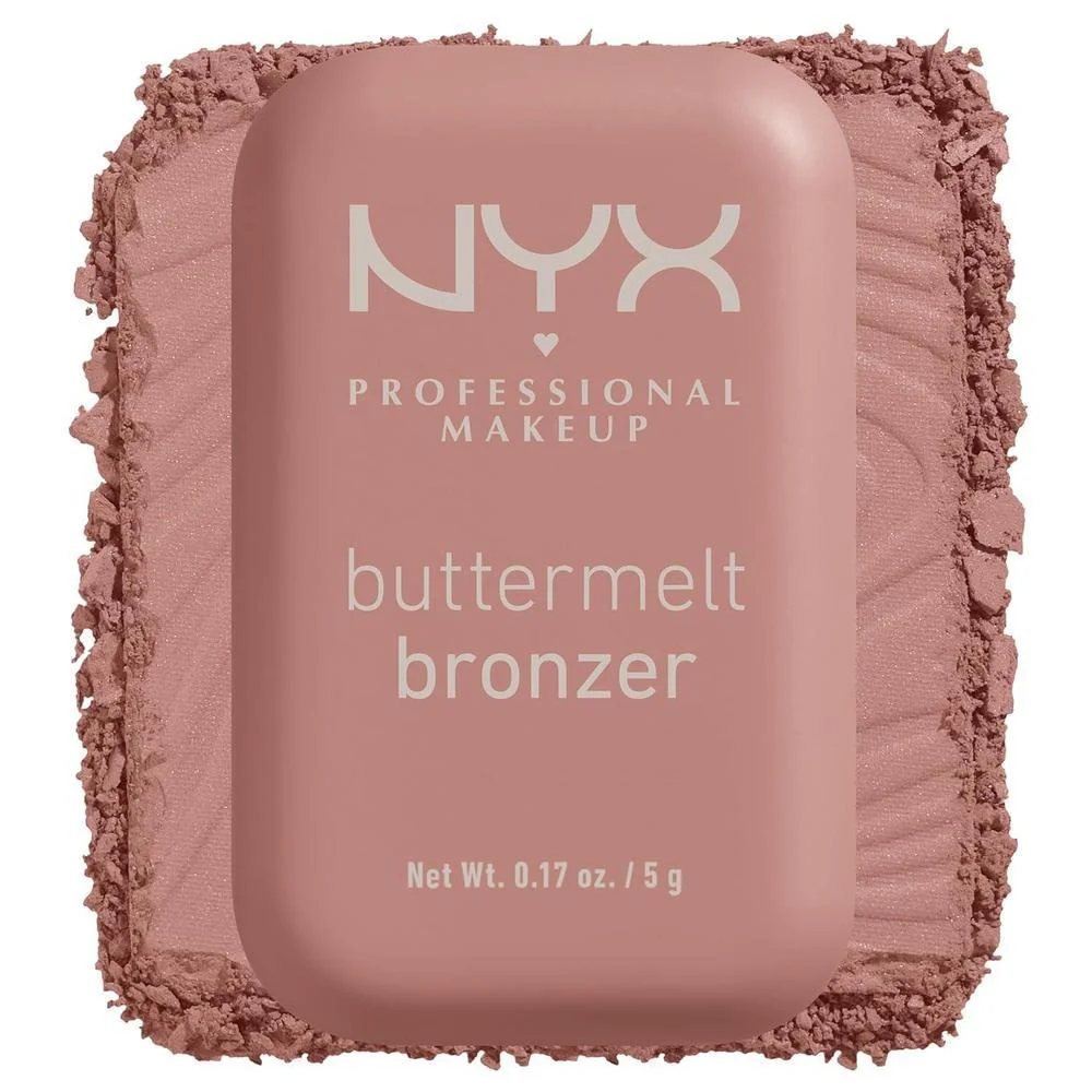 NYX PROFESSIONAL MAKEUP Matte Buttermelt Bronzer, Longwear Face Makeup with Up to 12 Hours of Wear, Vegan Formula - Butta Biscuit (Medium Rosy Warm)