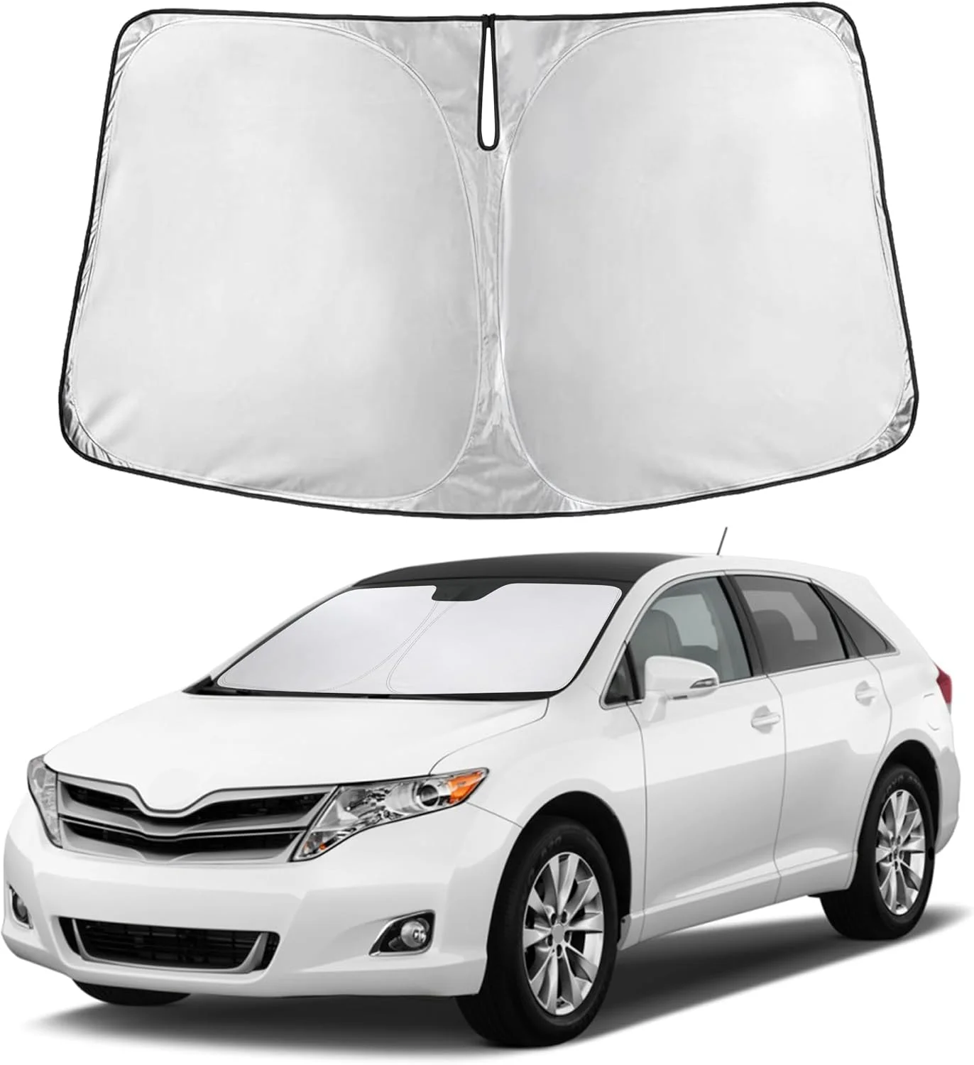 Parasol para parabrisas EcoNour compatible con Toyota Venza 2009-2015