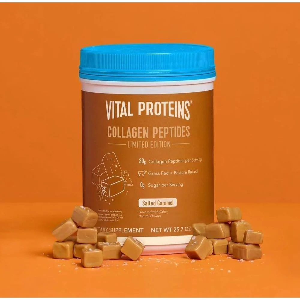 Vital Proteins péptidos de colágeno sabor caramelo, mejora salud de articulaciones, huesos, cabello y uñas