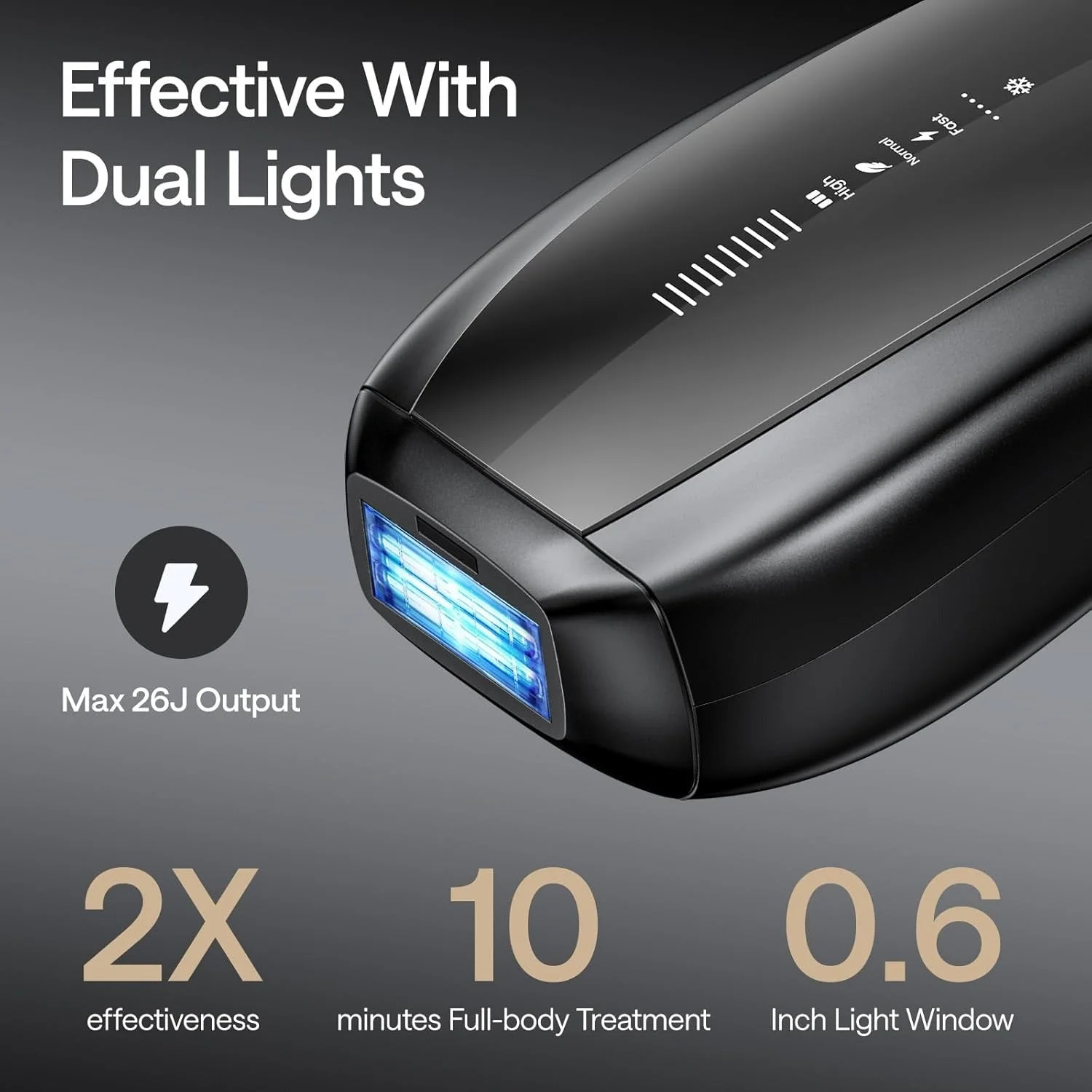 Ulike Dispositivo de depilación X IPL, depilación láser con enfriamiento de hielo, luces dobles y sensor de piel para una depilación casi indolora y de larga duración, 3 modos a medida para cabello di