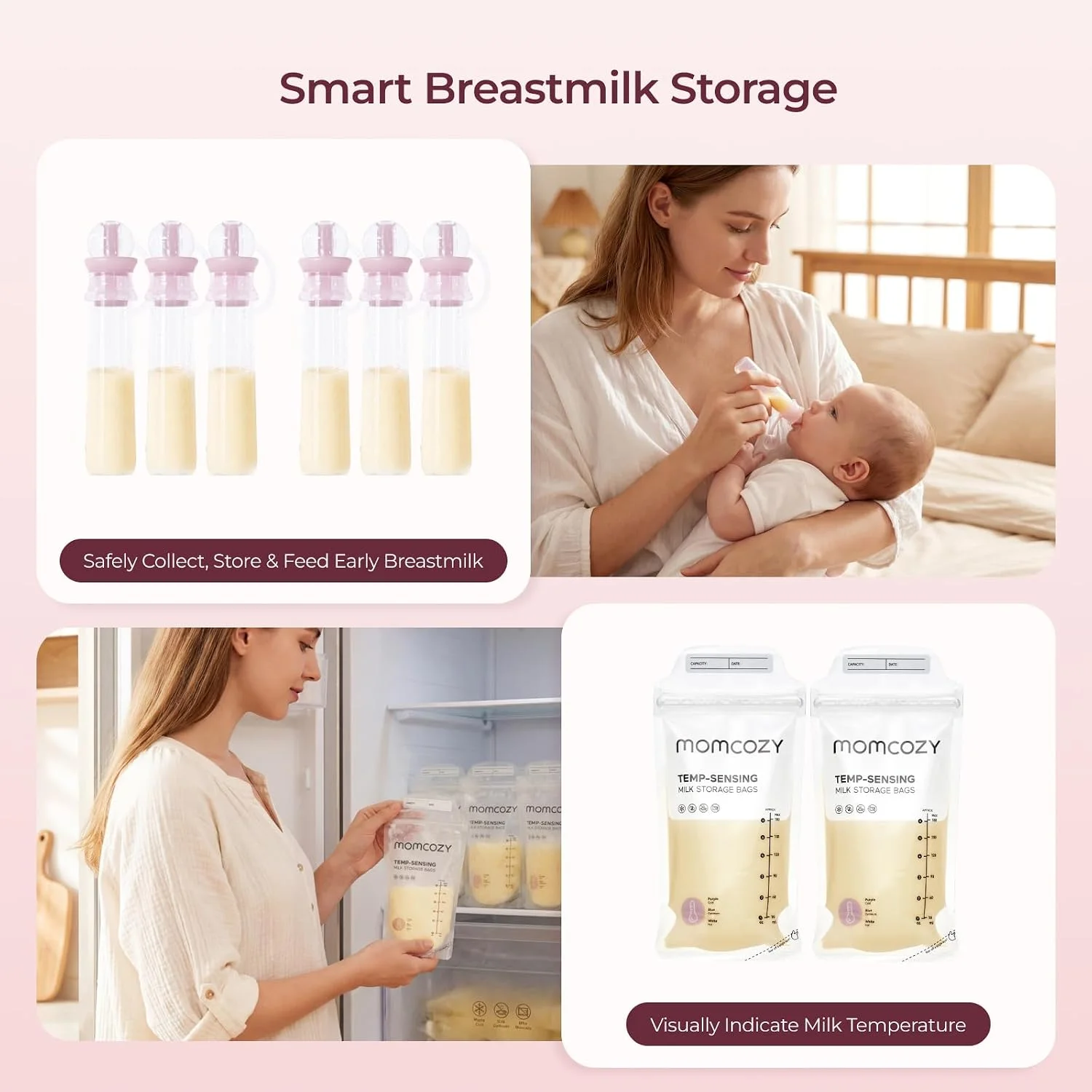 Momcozy Kit de Lactancia y Postparto 73 Piezas