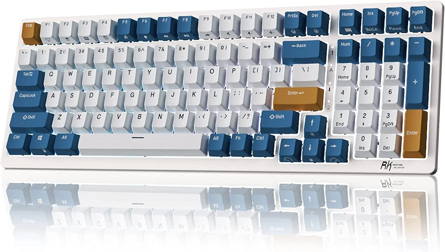 Teclado mecánico inalámbrico RK Royal Kludge RK98 96% con switches intercambiables