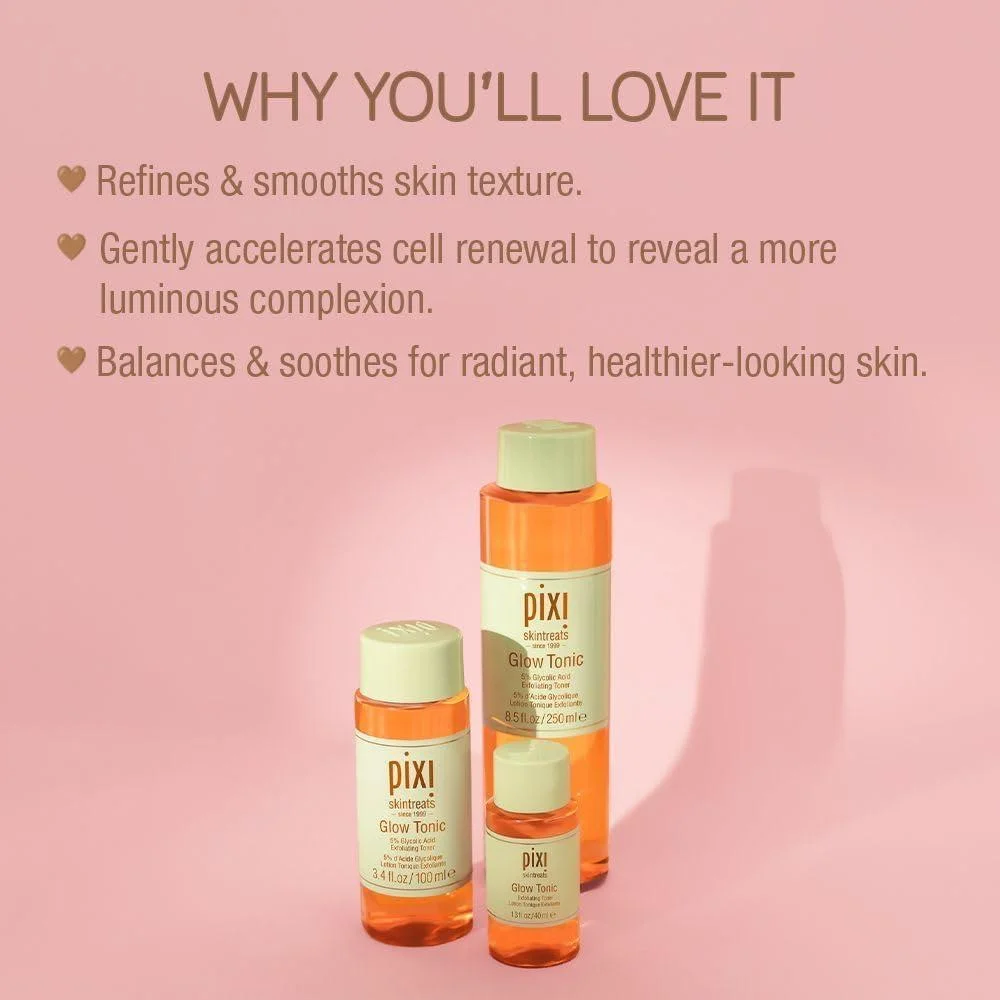 Pixi Glow Tónico Facial 250ml Con Ácido Glicólico 5% Y Aloe Vera