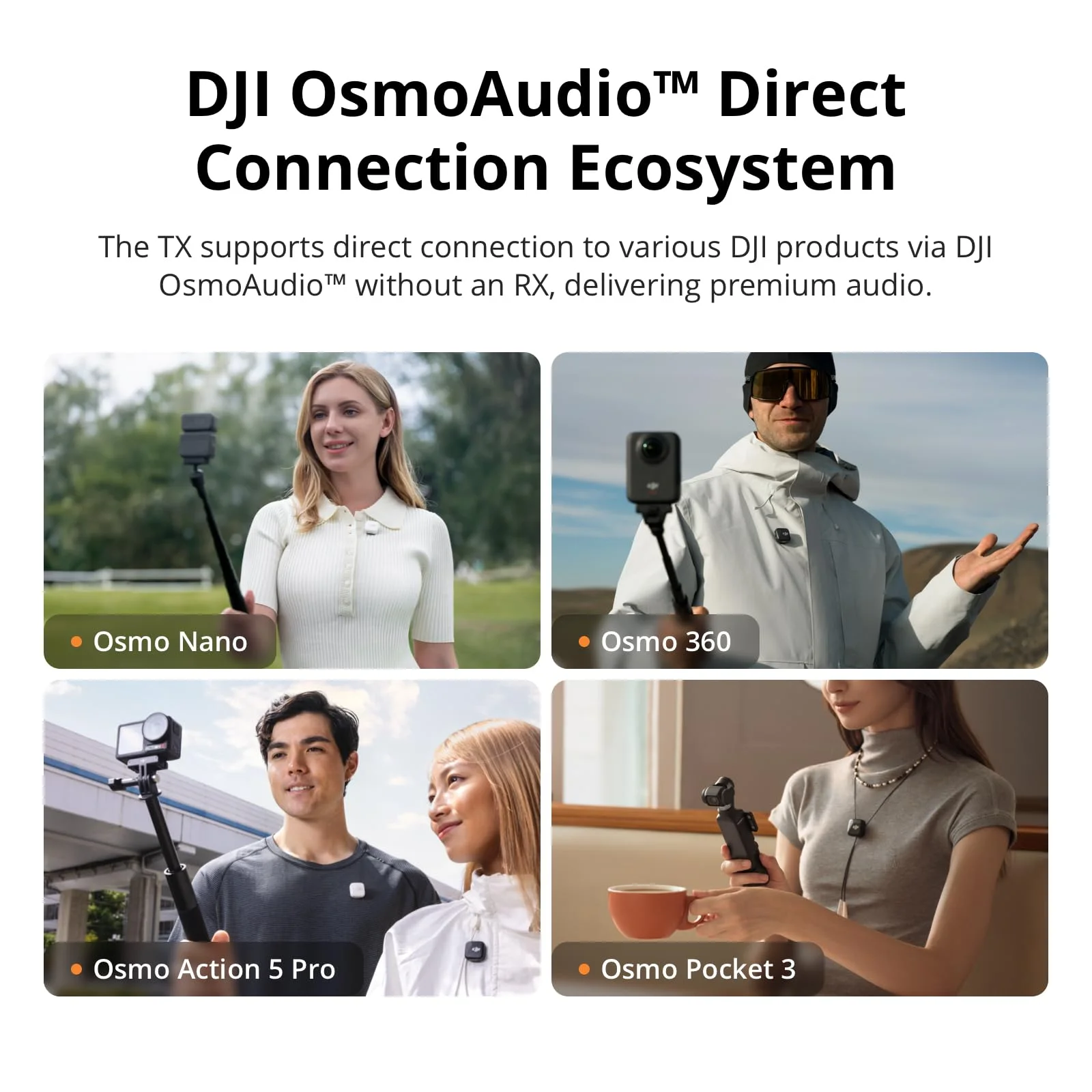DJI Mic 2 (2 TX + 1 RX + Estuche de carga)