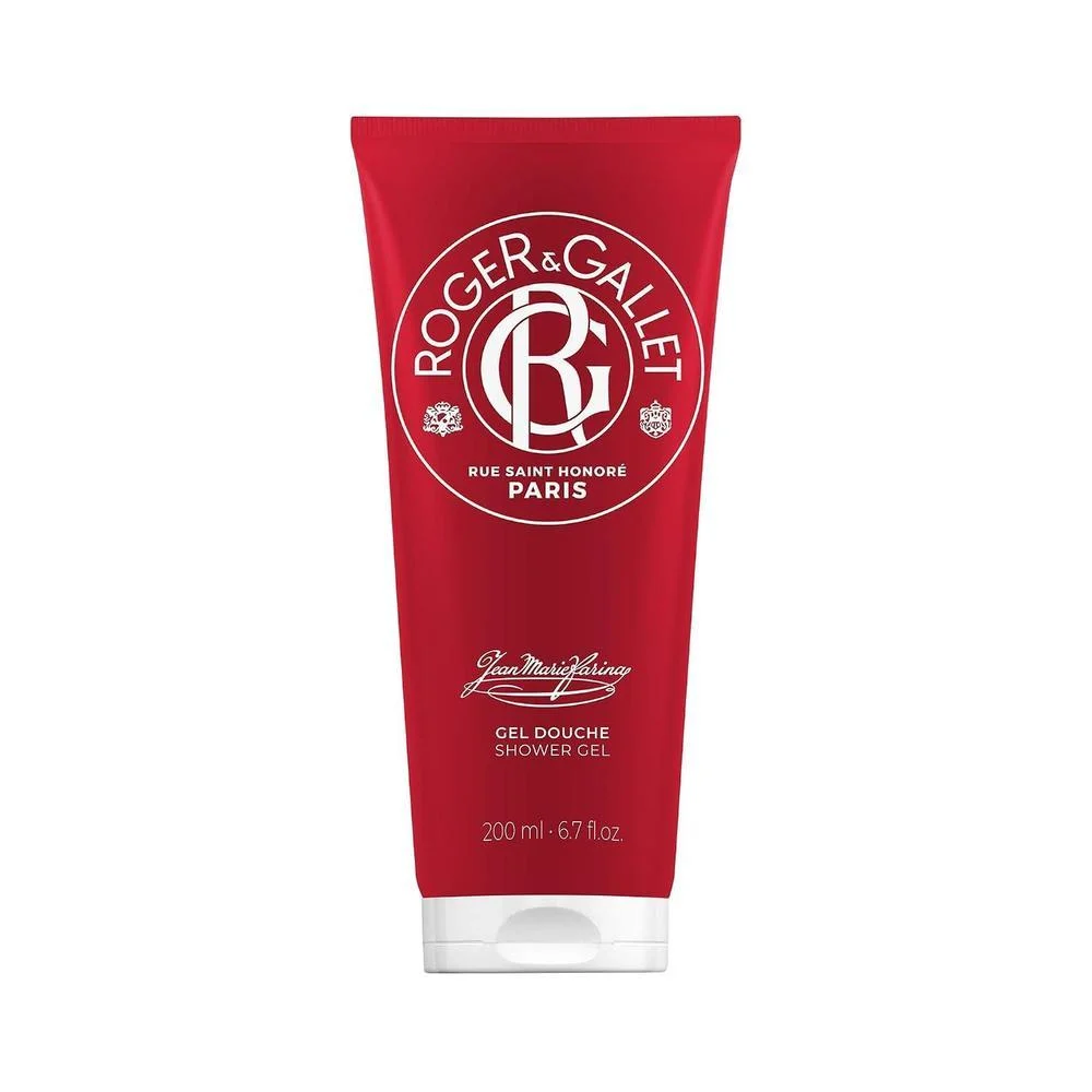 Jean Marie Farina Gel de Baño y Ducha de Roger & Gallet, limpieza ultra-suave con aloe vera y fragancia cítrica natural