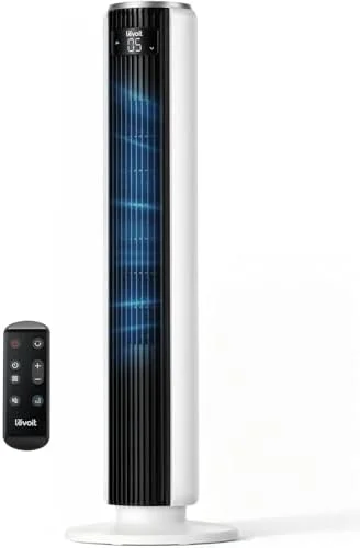 Levoit Tower Fan for Bedroom, 1472 CFM Fans that Blow Cold Air, 22dB Quiet