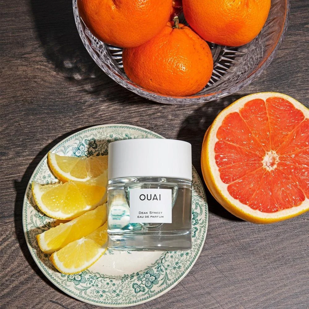 OUAI Dean Street Eau de Parfum - Perfume femenino elegante con aroma floral y cítrico, albaricoque, magnolia y almizcle