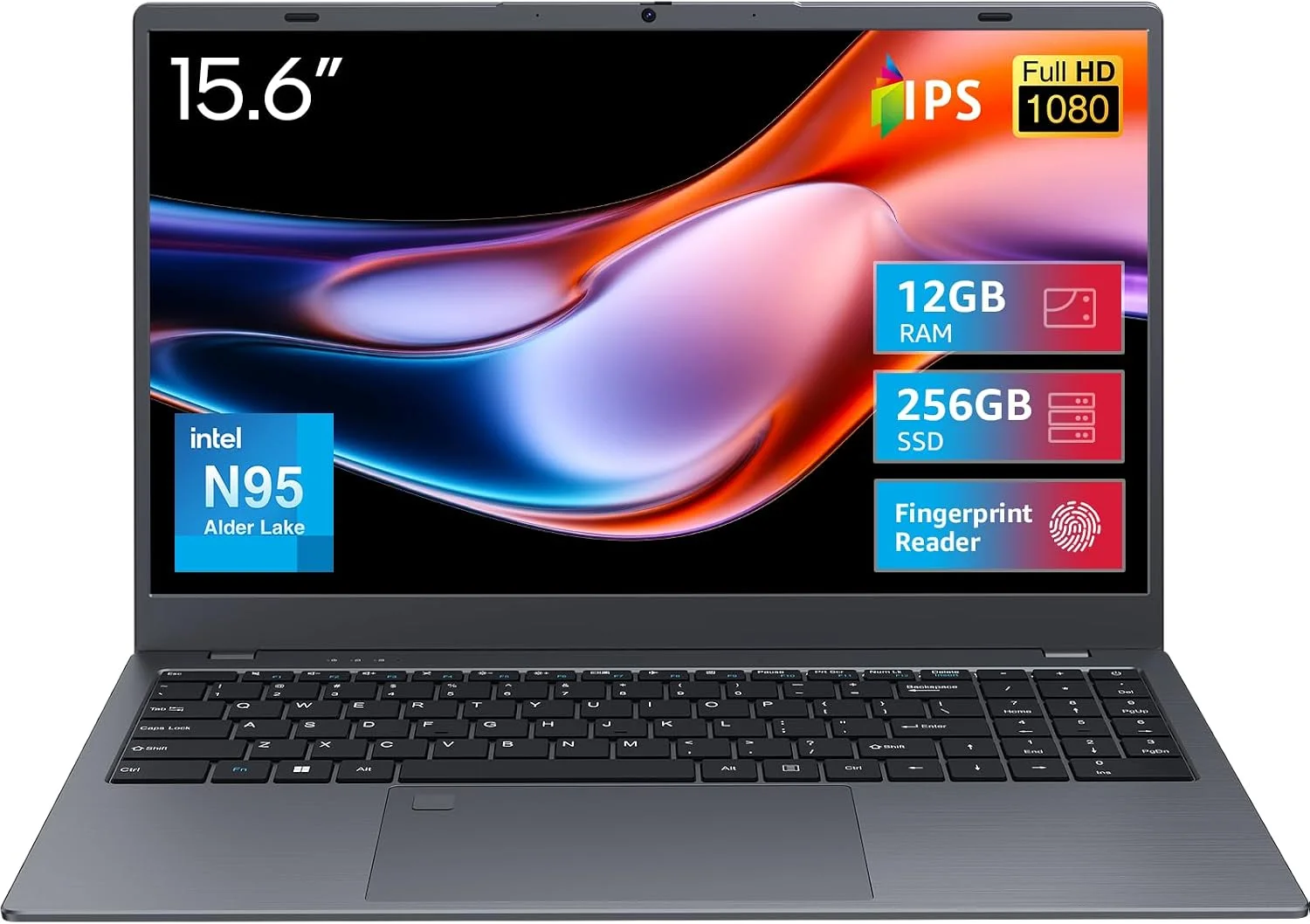 Laptop BiTECOOL 15.6 FHD N95 Quad Core 12GB LPDDR5 256GB SSD con lector de huella