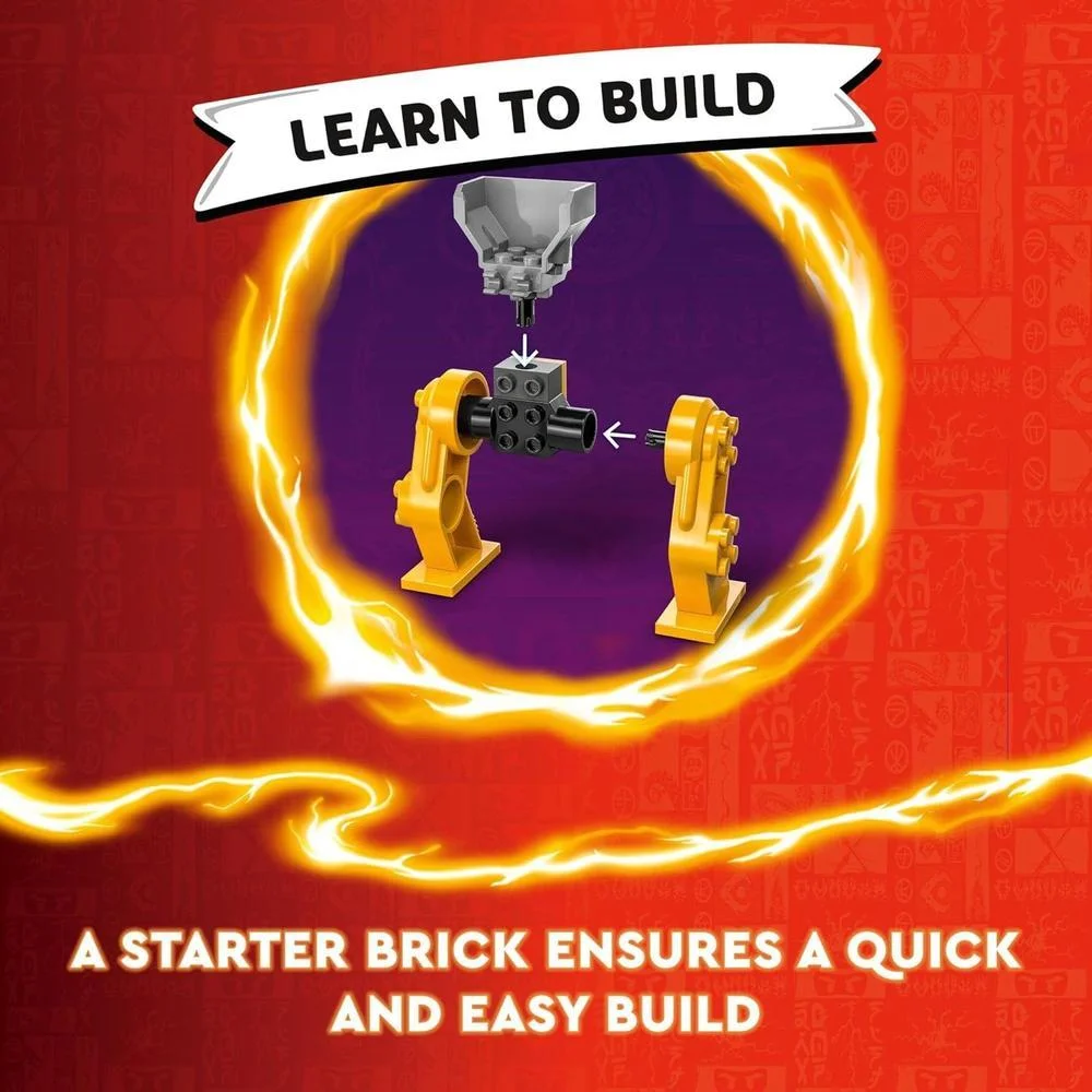 LEGO Ninjago Arin's Battle Mech con minifigura Arin Ninja y espada katana, juguete para niños y niñas de 4 años en adelante