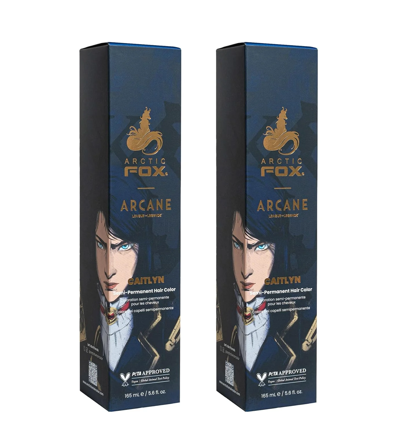 Tintura Semipermanente Arctic Fox Caitlyn Azul Marino 2 x 5.6 oz