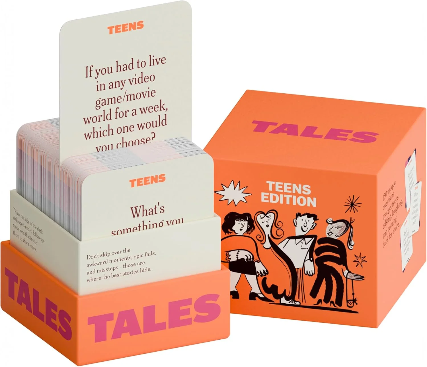 Juego de Cartas Tales 150 Conversation Cards Teens Edition