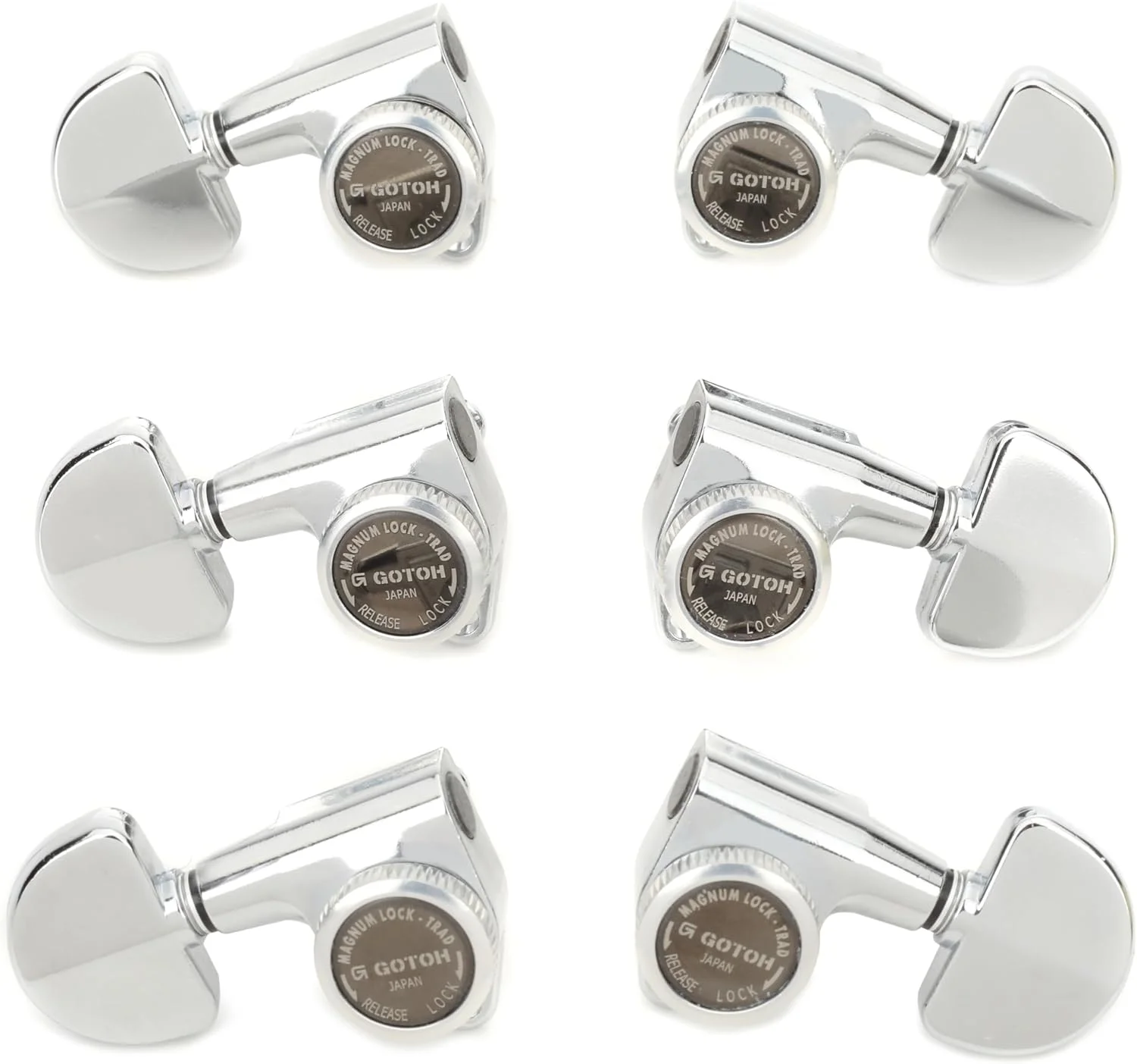 Gotoh SG301-20 MG-T Locking Tuners - 3+3 Chrome, Kidney Buttons