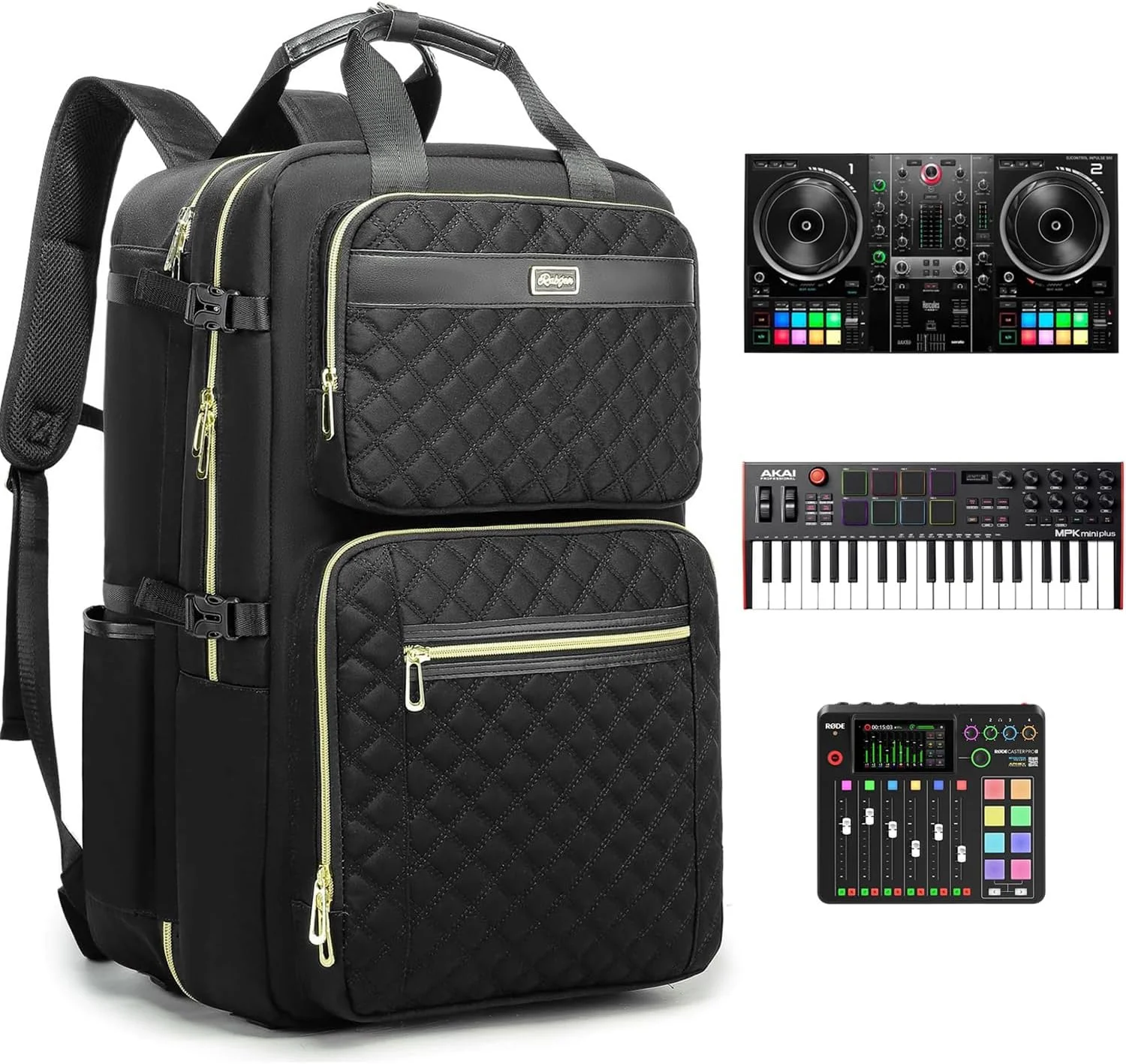 Mochila DJ Rabjen para equipos Pioneer DDJ-REV1 y controladores