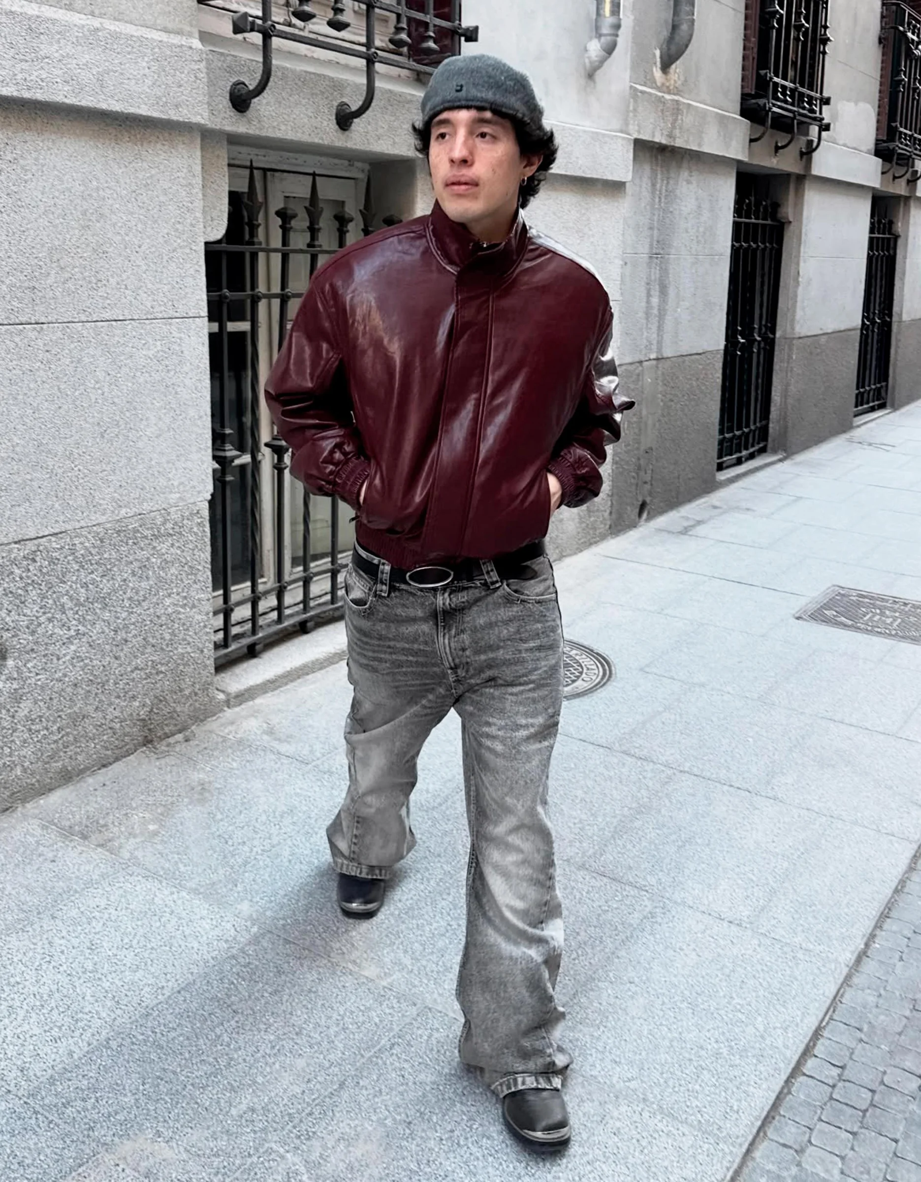 Cazadora Efecto Piel Bershka