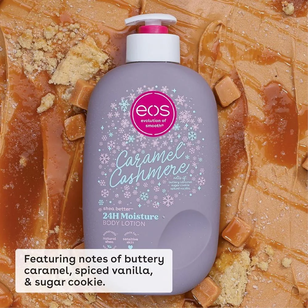 Eos Shea Better Holiday Loción Corporal Caramel Cashmere Edición Limitada 473 ml