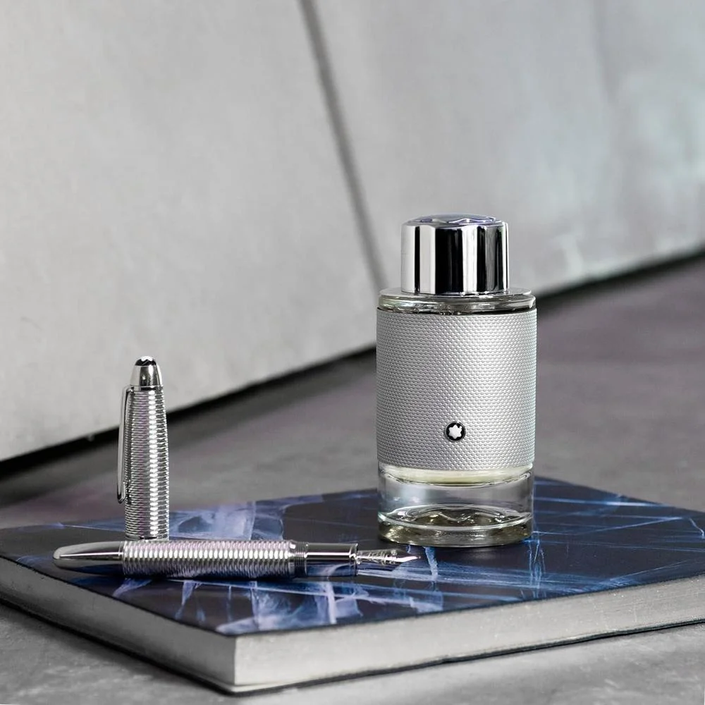 MONTBLANC Explorer Platinum Eau de Parfum para Hombre, Fragancia Amaderada y Ambarina, Notas de Violeta y Salvia