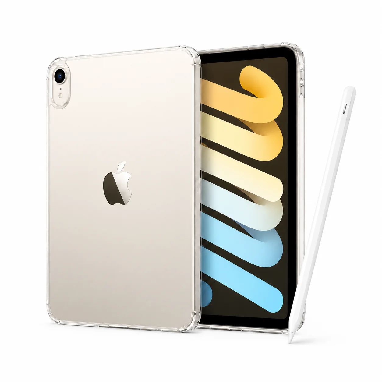 Combo iPad mini A17 Pro + Apple Pencil USB-C + Case - Starlight