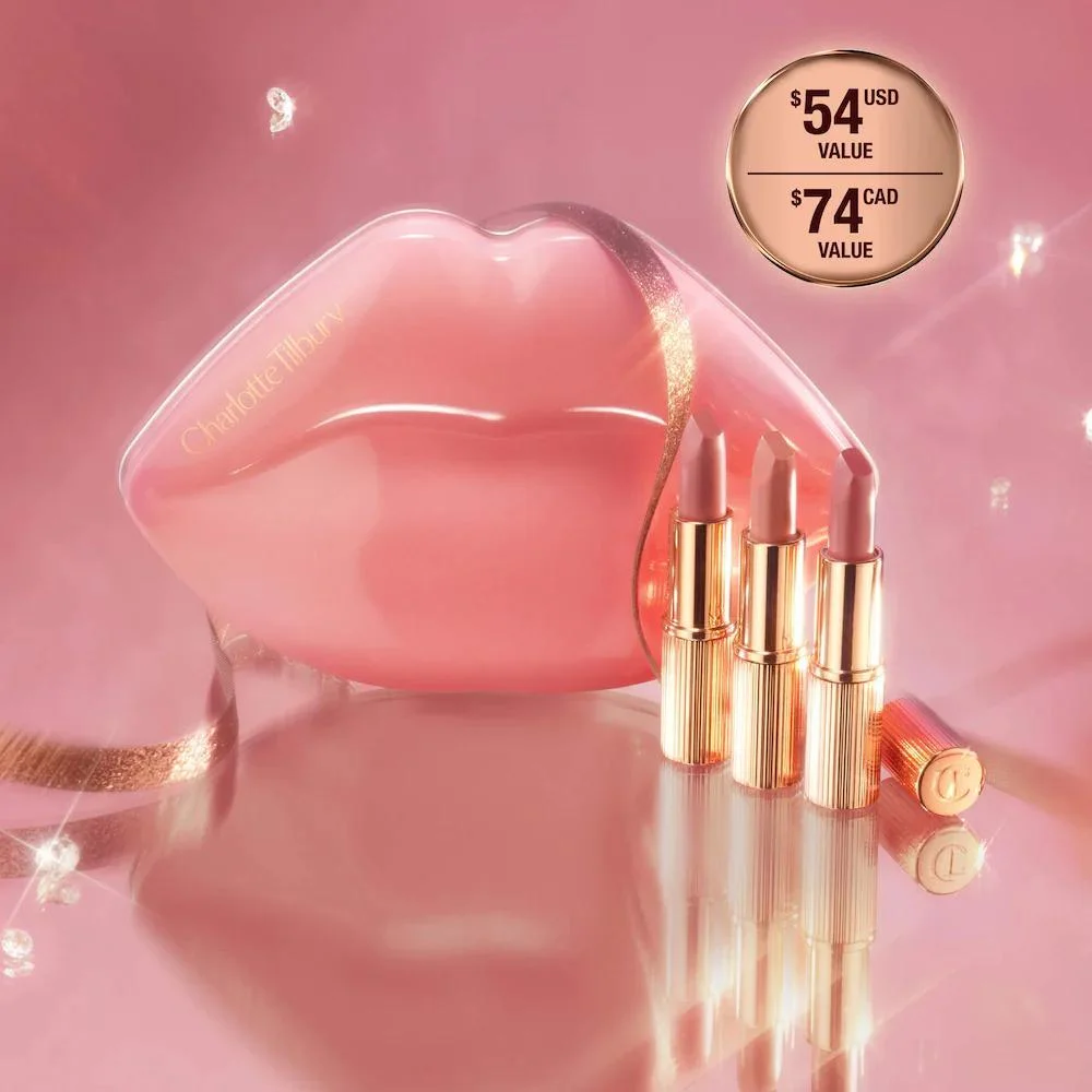 Mini Iconic Hollywood Lipstick Trío Set de Regalo