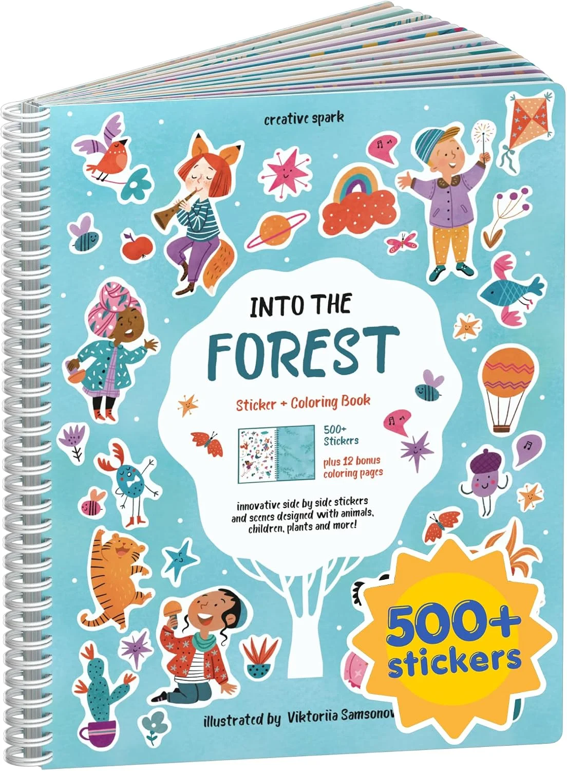 Libro de actividades Cupkin Into The Forest con stickers y páginas para colorear
