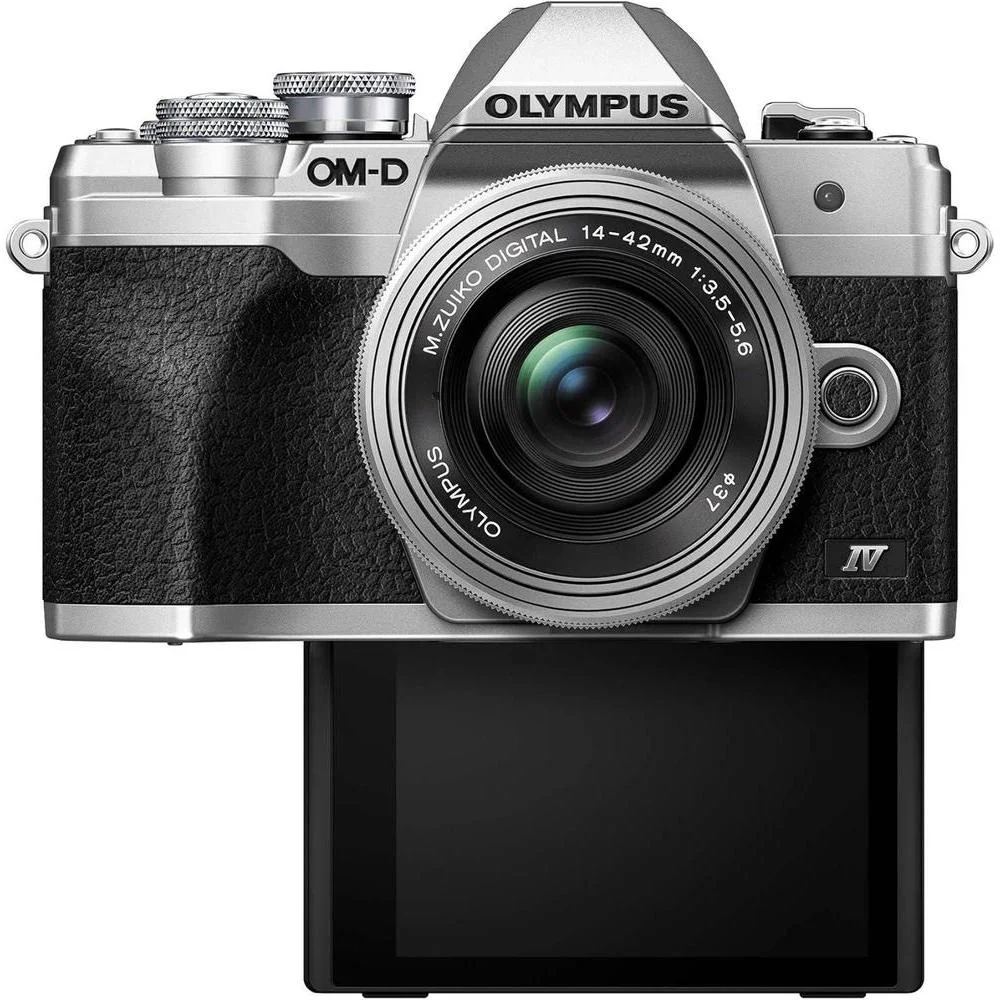Cámara Olympus OM-D E-M10 Mark IV del sistema Micro Cuatro Tercios con lente M.Zuiko Digital ED y video 4K