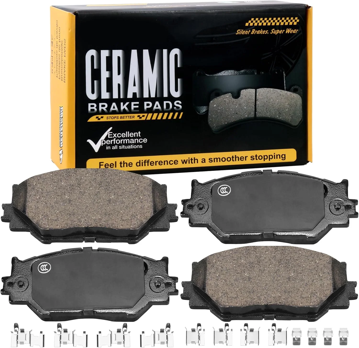 Pastillas de freno delantero cerámicas HECHENQICHE D1178 para Lexus IS250 2006-2008 y 2014-2015