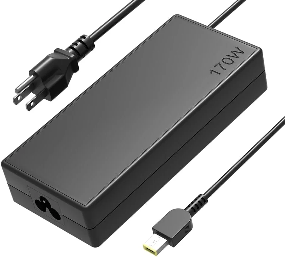 Cargador AC 170W HSXIRQA compatible con Lenovo ThinkPad P1 P73 P72 P71 P70 P53 P52 P51 P50 W540 W541 P17 P16v P16 P15v T15p P15 T15g X1 Extreme Legion Slim 5 Y720 Y730 Y530
