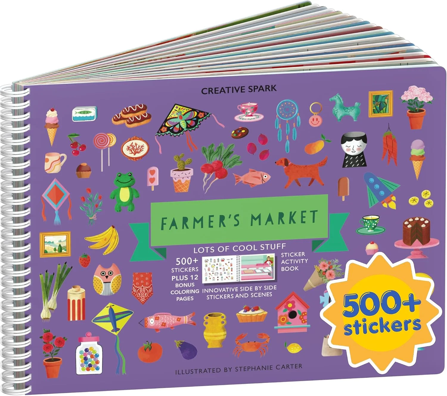 Cupkin Farmer's Market Coloring & Sticker Activity Book | 500+ Stickers