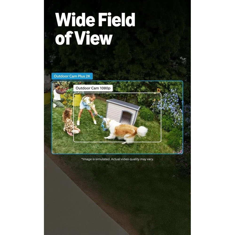 Camara de Seguridad Ring Outdoor Plus con video 2K gran angular, visión nocturna a color y compatibilidad Alexa
