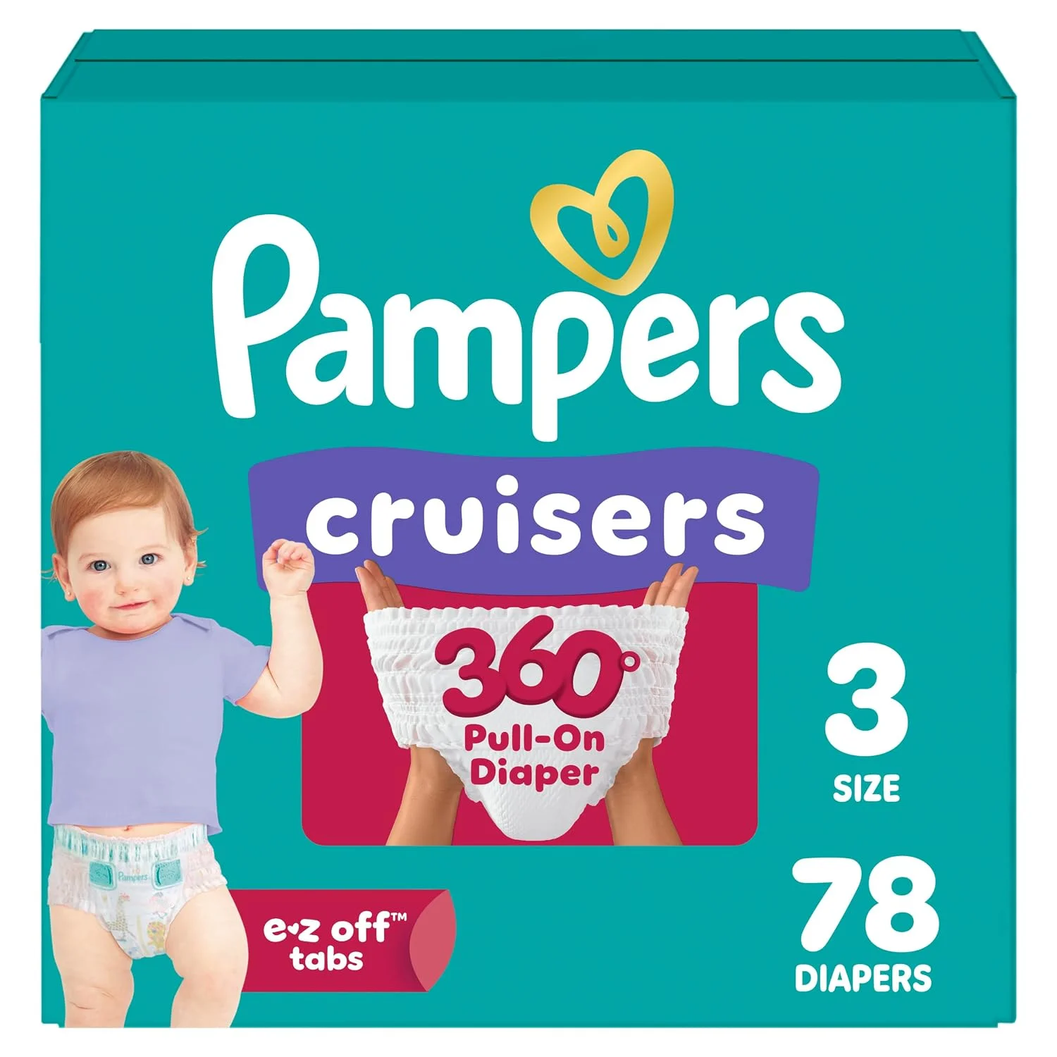 Pampers Cruisers 360 Pañales Tipo Calzoncito para Bebé Tallas 3 a 8