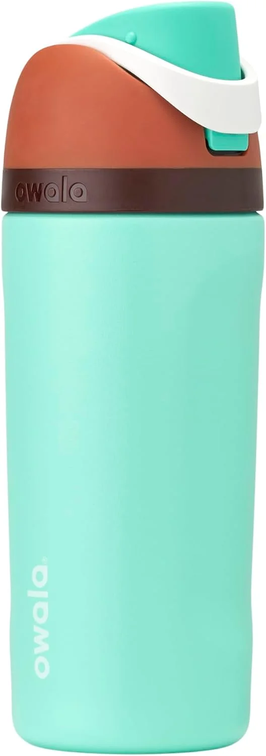 Botella de agua Owala FreeSip Kids acero inoxidable 16 oz Mint Chocolate