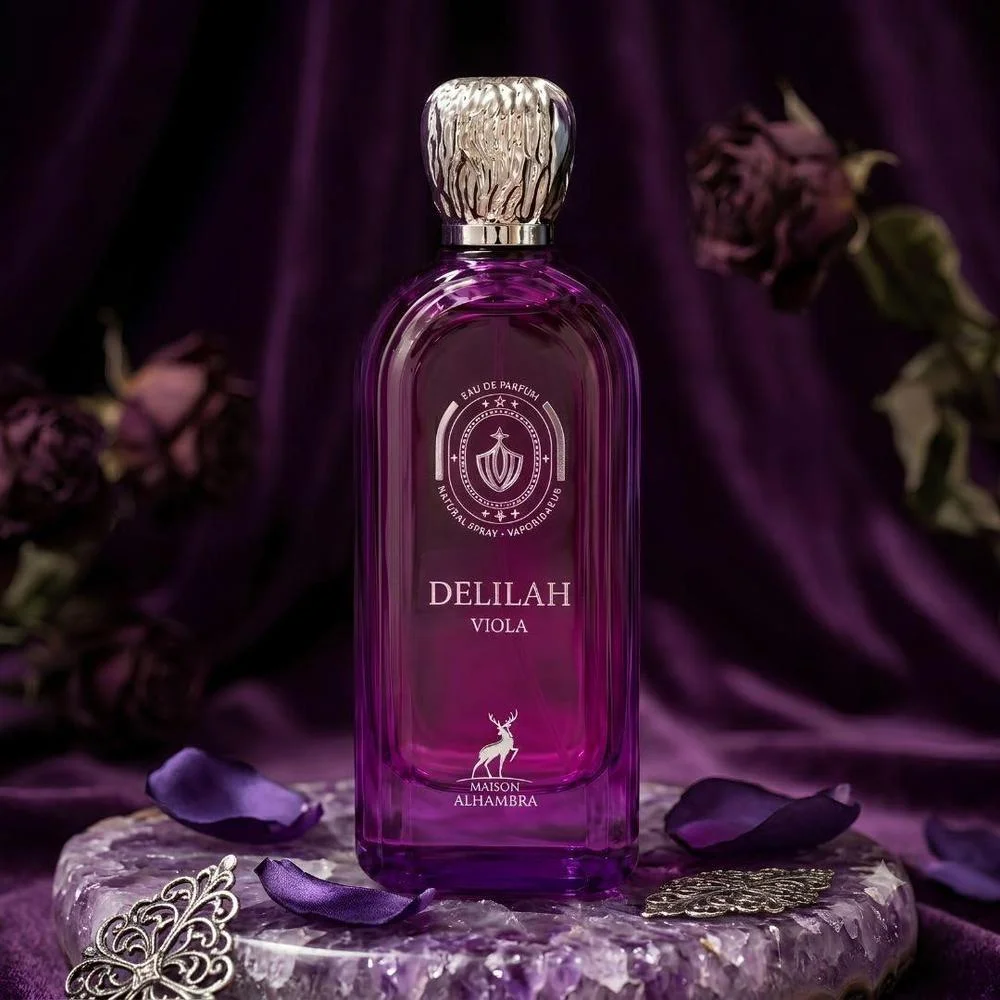 Maison Alhambra Delilah Viola EDP para mujer, perfume floral afrutado, botella de 100 ml. Ideal para todo el día