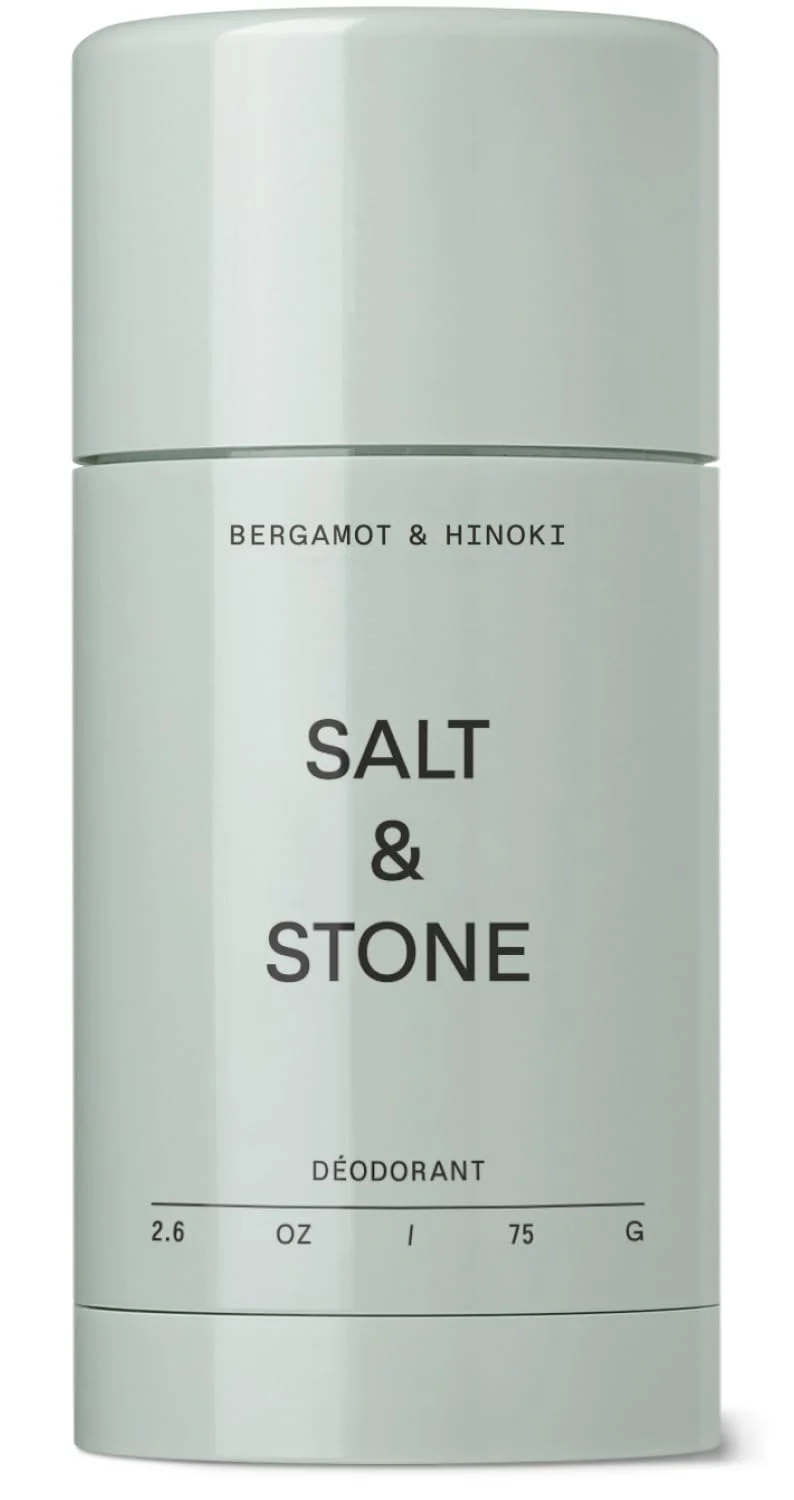 Salt & Stone Aluminum-Free Deodorant, Women & Men Bergamot & Hinoki 2.6 oz