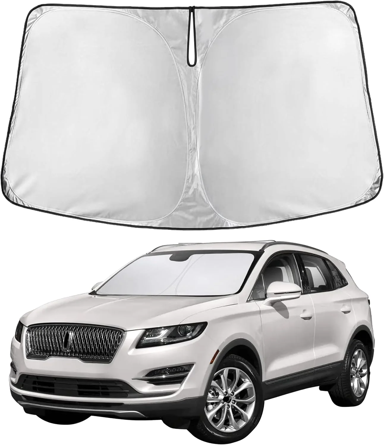 Parasol para parabrisas EcoNour compatible con Lincoln MKC 2015-2019
