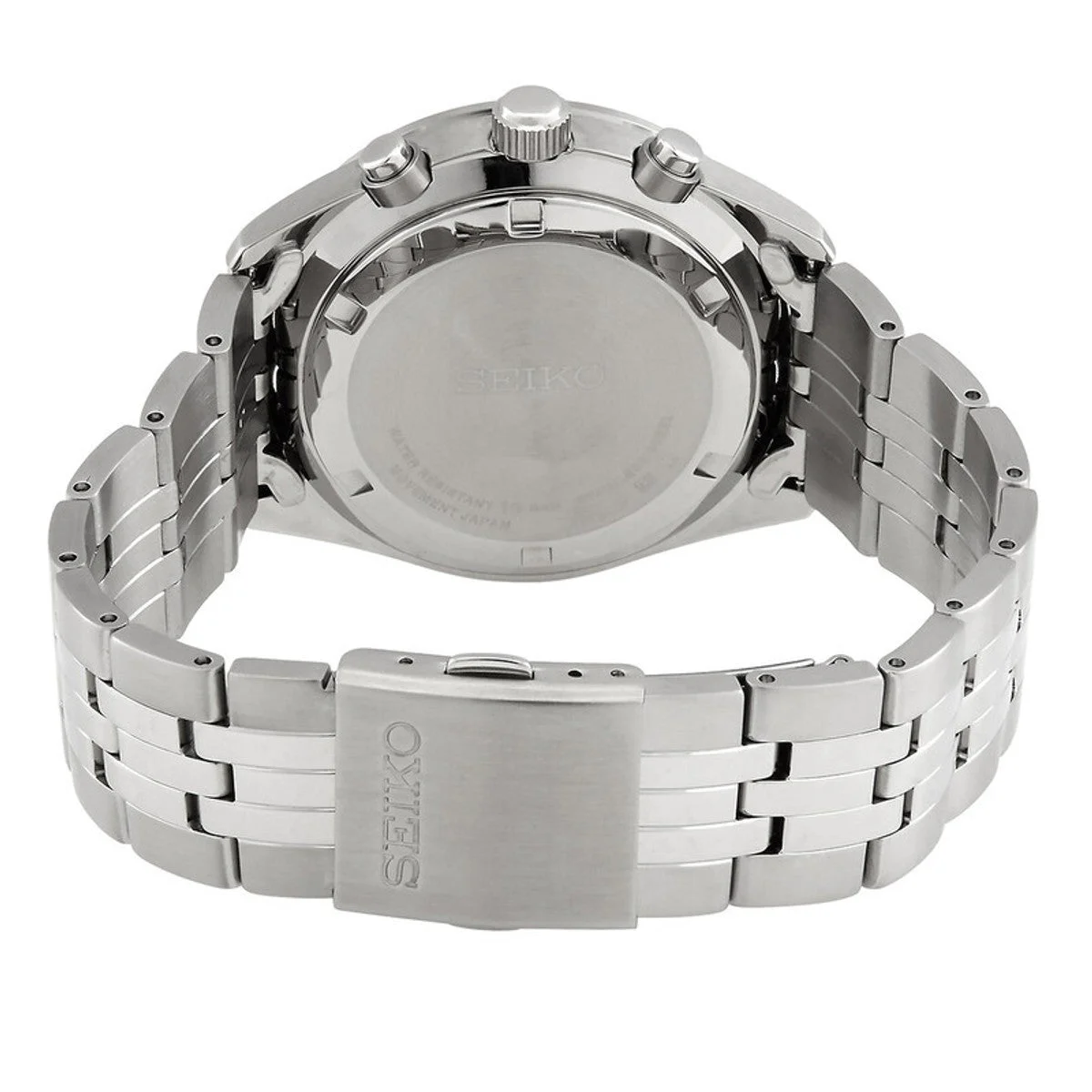 Seiko Motorsports Chronograph Quartz Silver Dial Watch SSB425P1 41.5mm