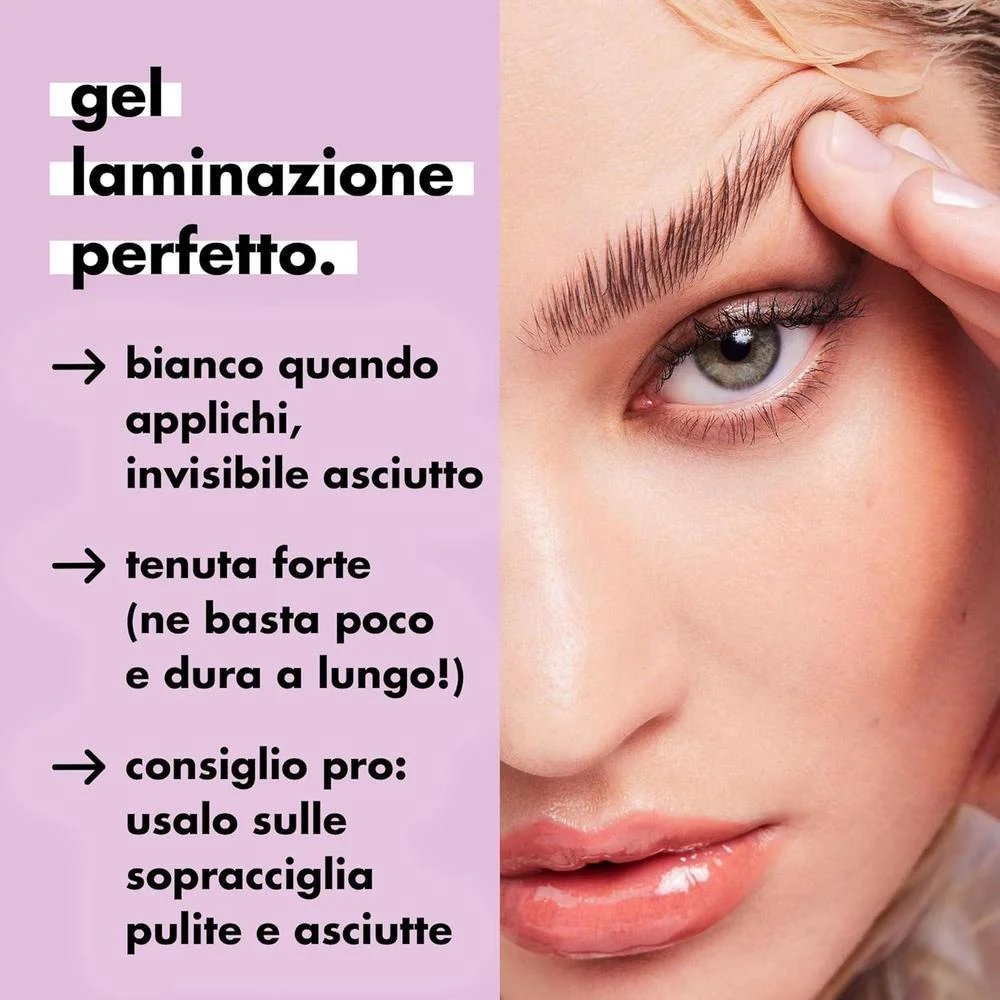 e.l.f. Gel Laminador de Cejas, Fijación Fuerte, Secado Transparente y Resistente al Agua, Crea Cejas Laminadas, Peina y Esculpe Cejas, Vegano y Cruelty-Free